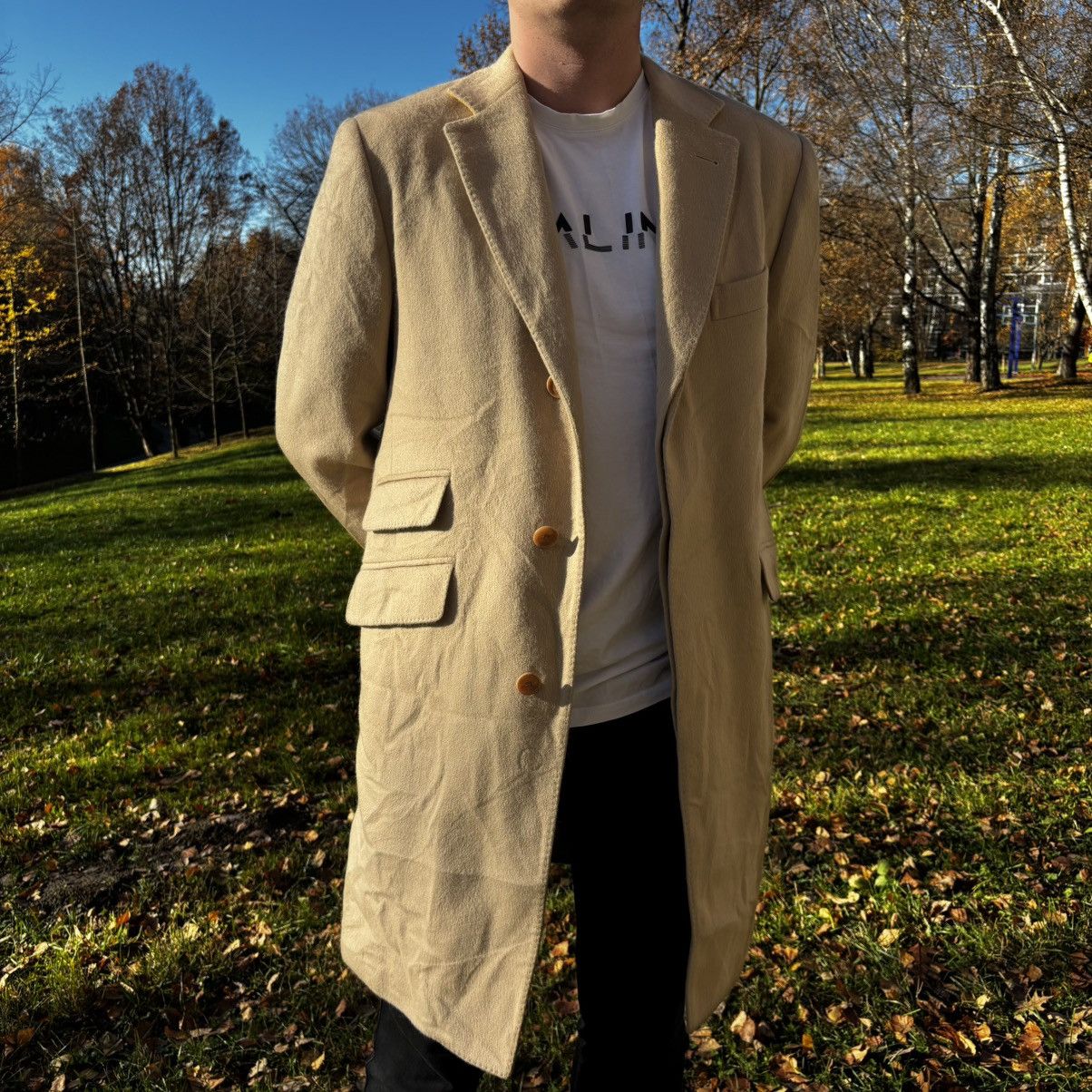 Etro Etro Milano Vintage Beige Wool Coat Size US L / EU 52-54 / 3 - 1 Thumbnail