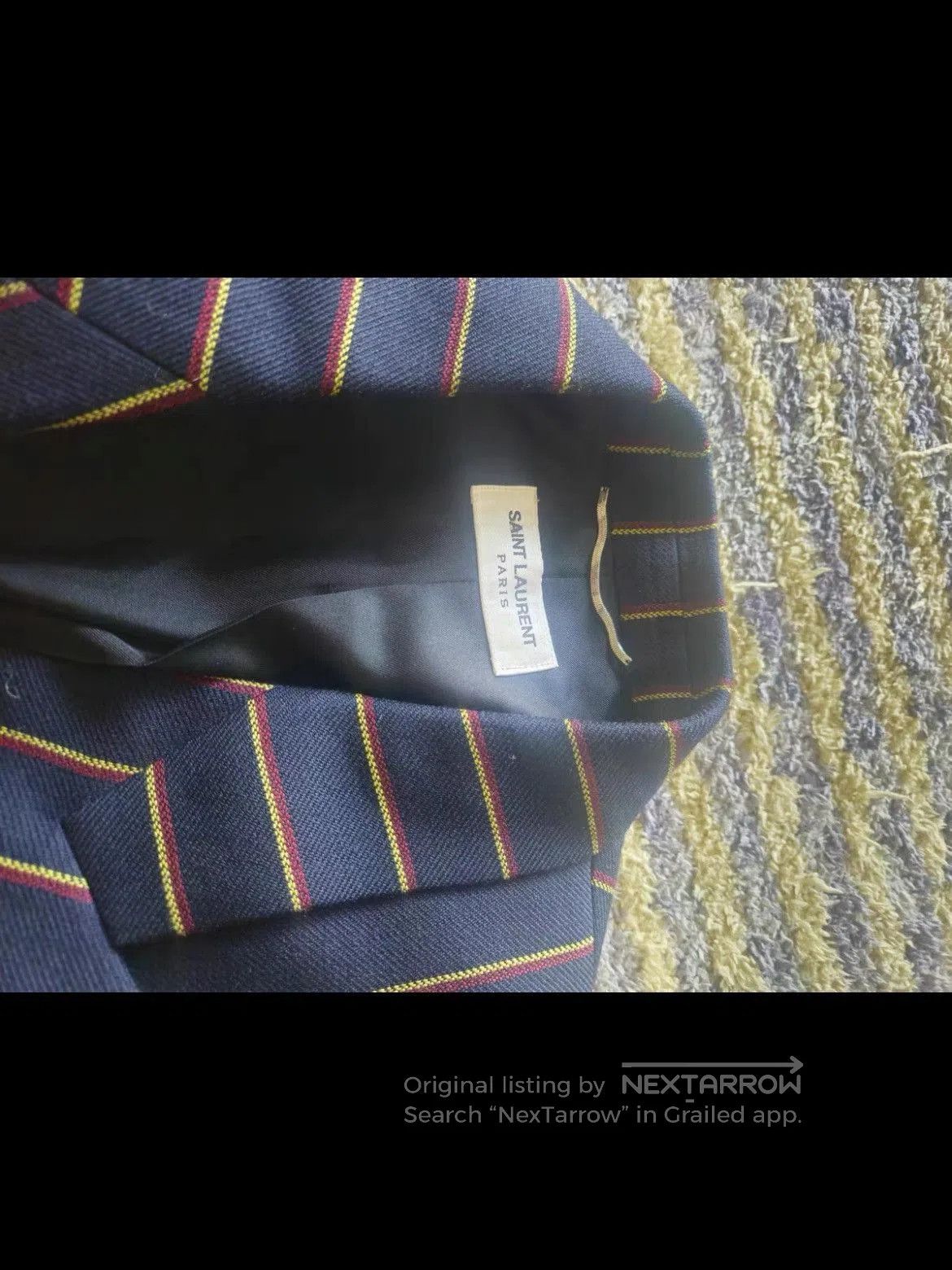 Saint Laurent Paris Sz 50 Saint Laurent Paris Runway Color Stripe Blazer Jacket Size US M / EU 48-50 / 2 - 6 Thumbnail