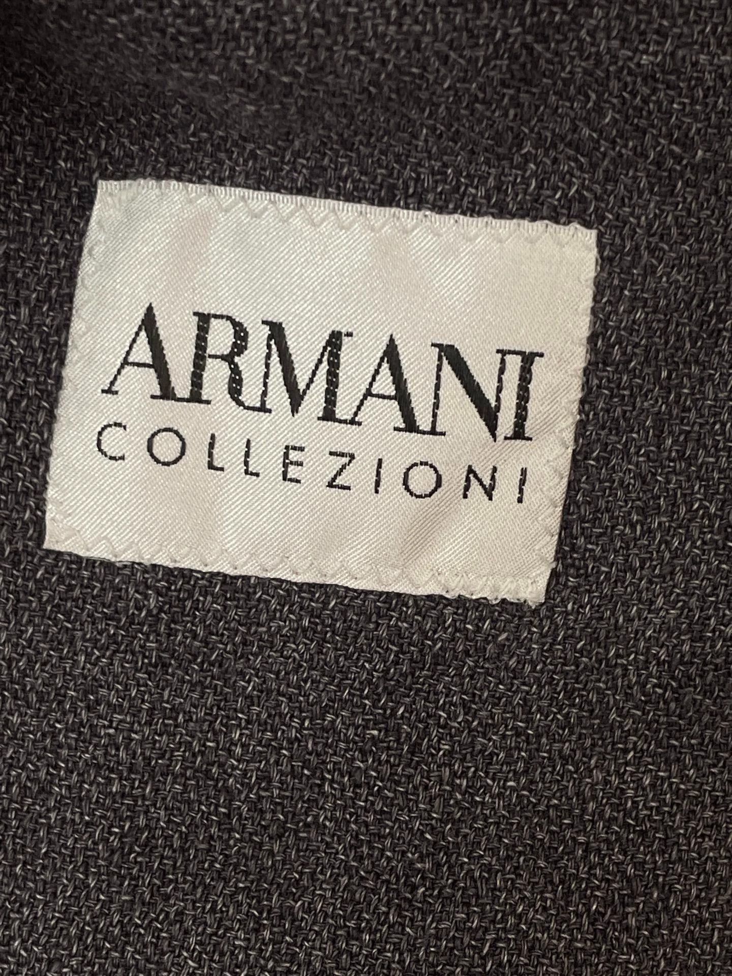 Armani Armani Collezioni Men's Linen Suit Jacket 38/48 (43s/106b) Size US M / EU 48-50 / 2 - 4 Thumbnail