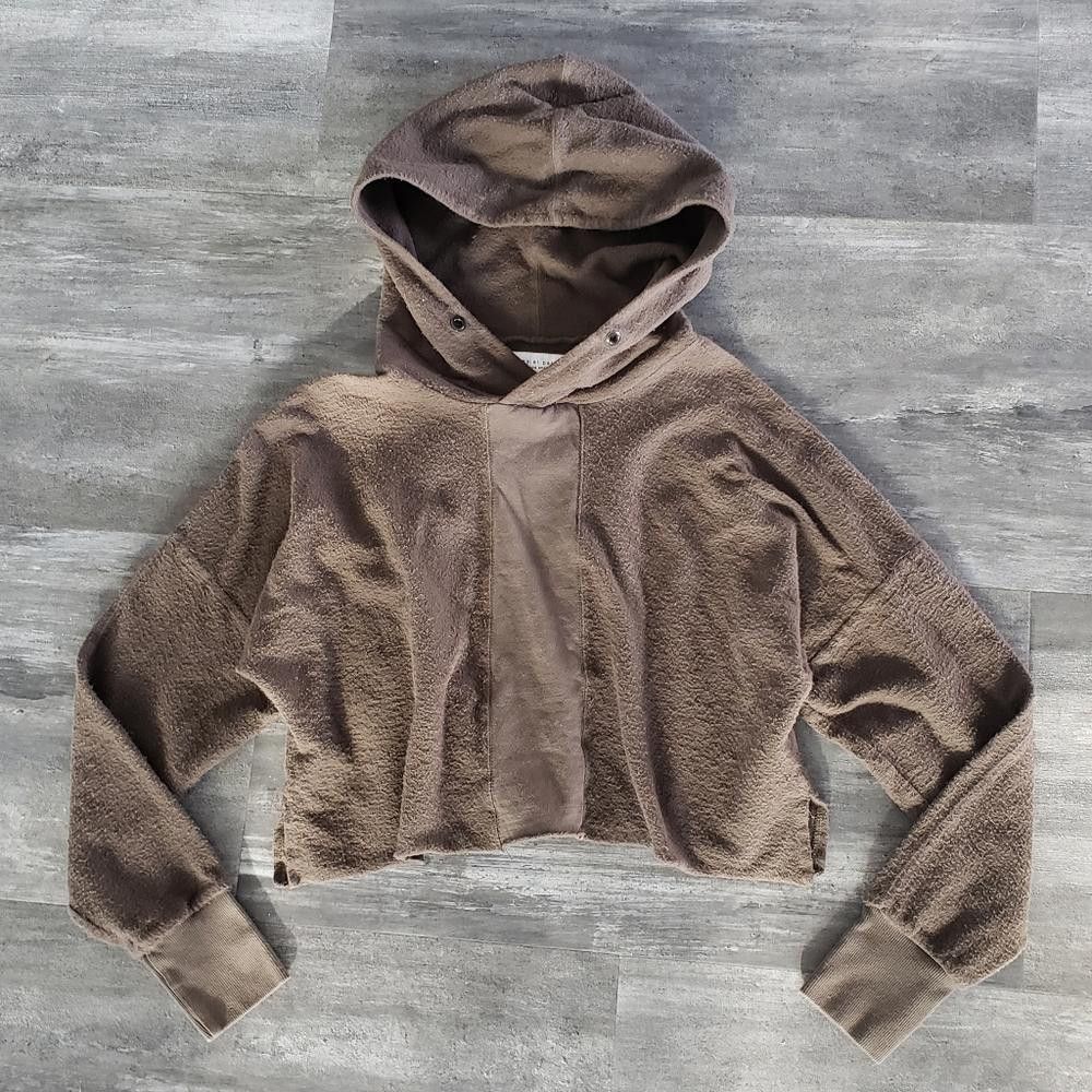 Daniel Patrick Olive Cropped Daniel Patrick Classic Road Hoodie Size S / US 4 / IT 40 - 1 Thumbnail