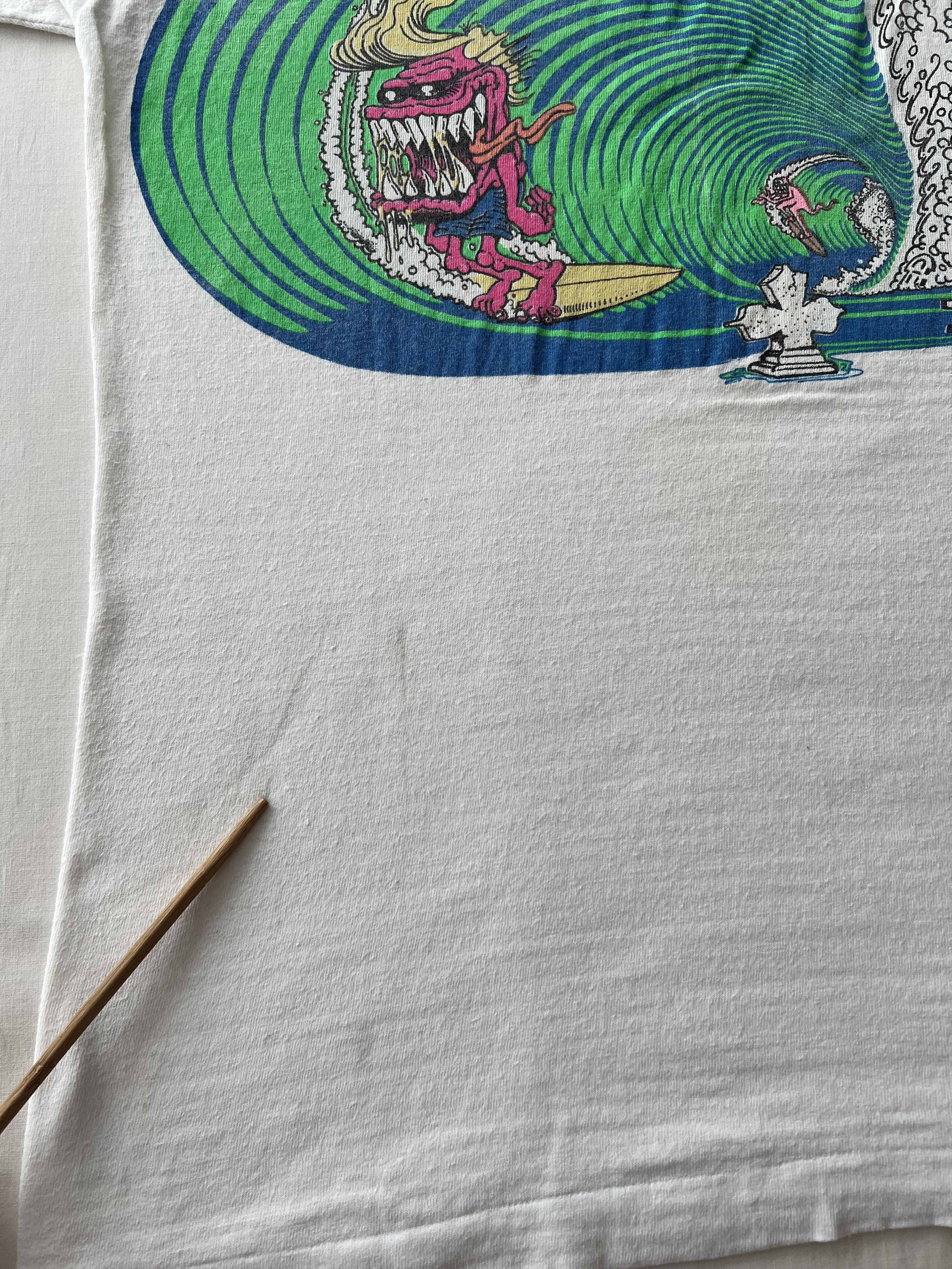 Vintage Vintage 1987 Monster Island Sunshine Designs Surf T-shirt Size US L / EU 52-54 / 3 - 18 Thumbnail
