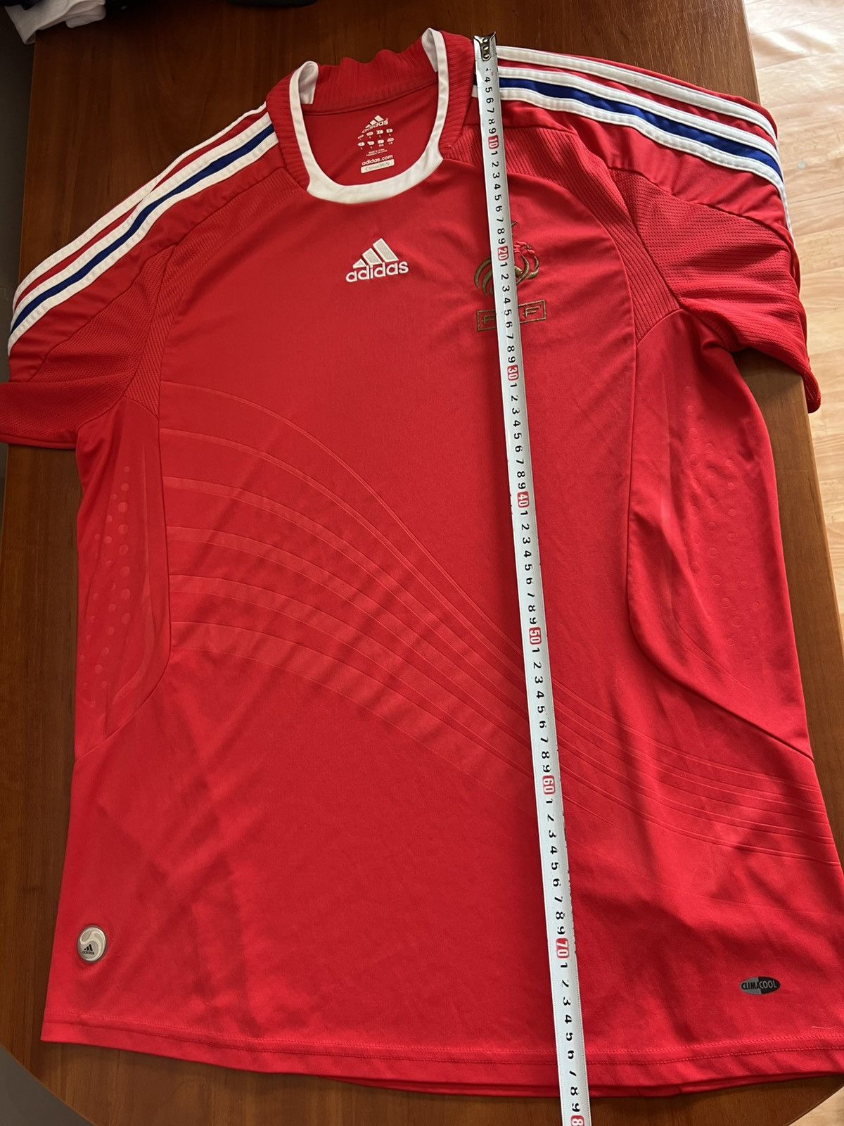 Adidas 2007/08 FRANCE TEAM AWAY SOCCER JERSEY FOOTBALL SHIRT ADIDAS Size US L / EU 52-54 / 3 - 19 Thumbnail