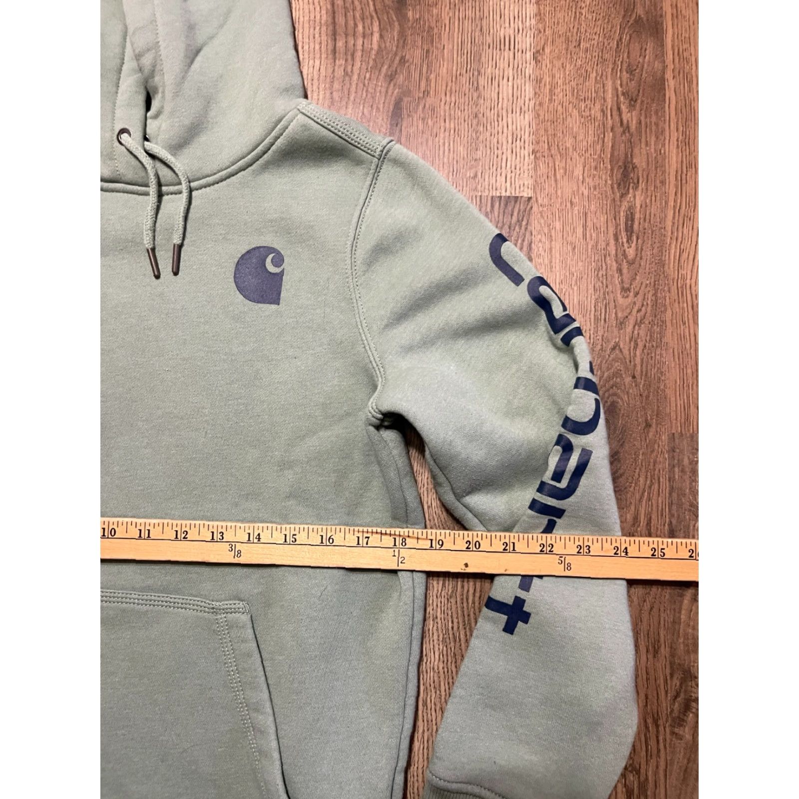 Carhartt Carhartt Hoodie Women’s Small Green Pullover Relaxed Fit Logo Shirt) Size S / US 4 / IT 40 - 7 Thumbnail