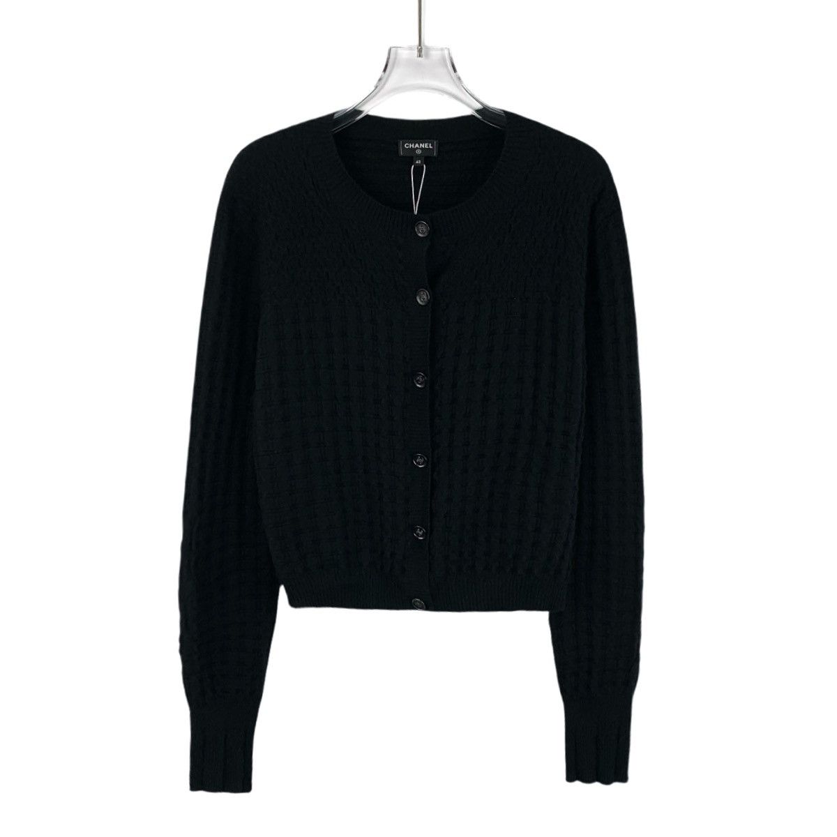 Chanel Chanel Black Cashmere Long Sleeve Knit Cardigan K26WX Size M / US 6-8 / IT 42-44 - 1 Thumbnail