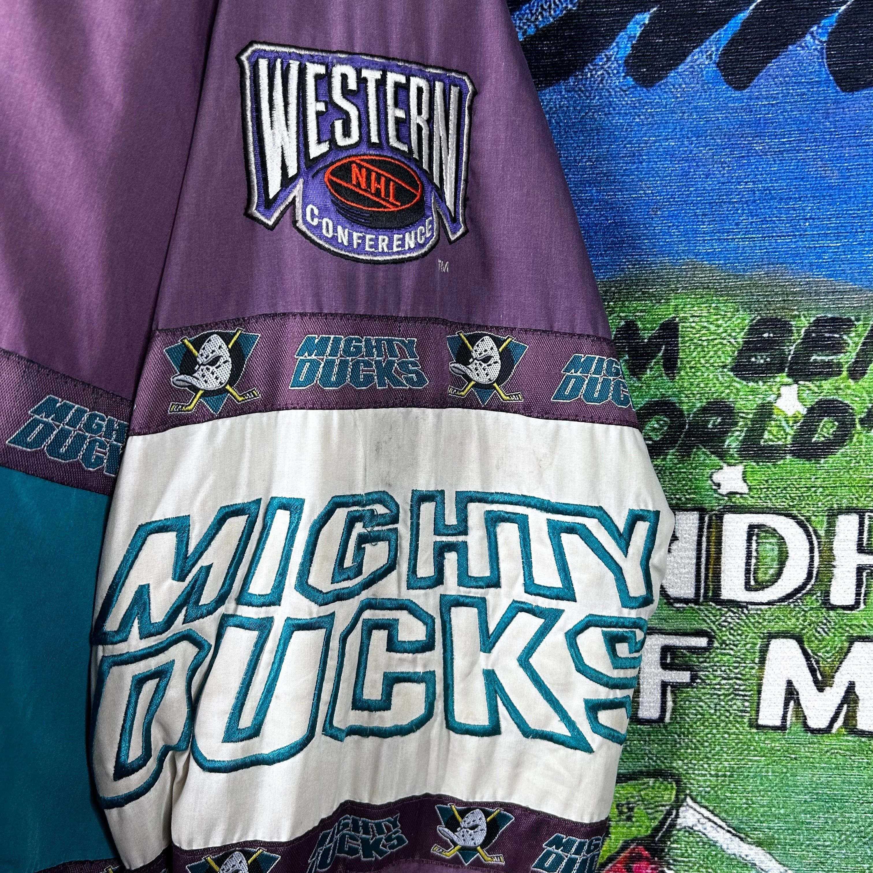 Vintage Vintage 90s Anaheim Ducks Pro Layer NHL Windbreaker Jacket Size US L / EU 52-54 / 3 - 7 Thumbnail