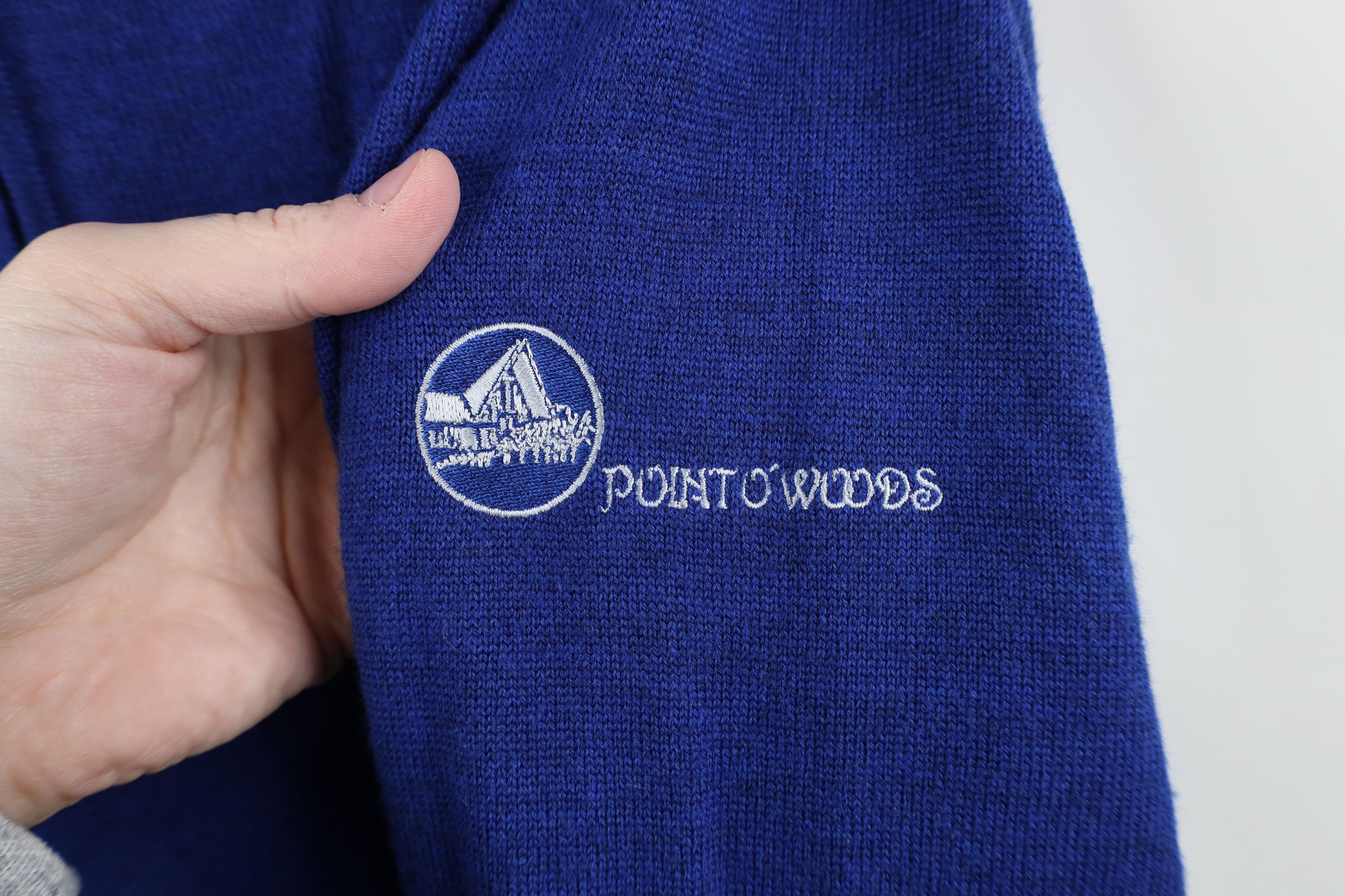 Peter Millar × Vintage Peter Millar Knit Half Zip Pullover Sweater Golfing Blue Size US L / EU 52-54 / 3 - 4 Thumbnail