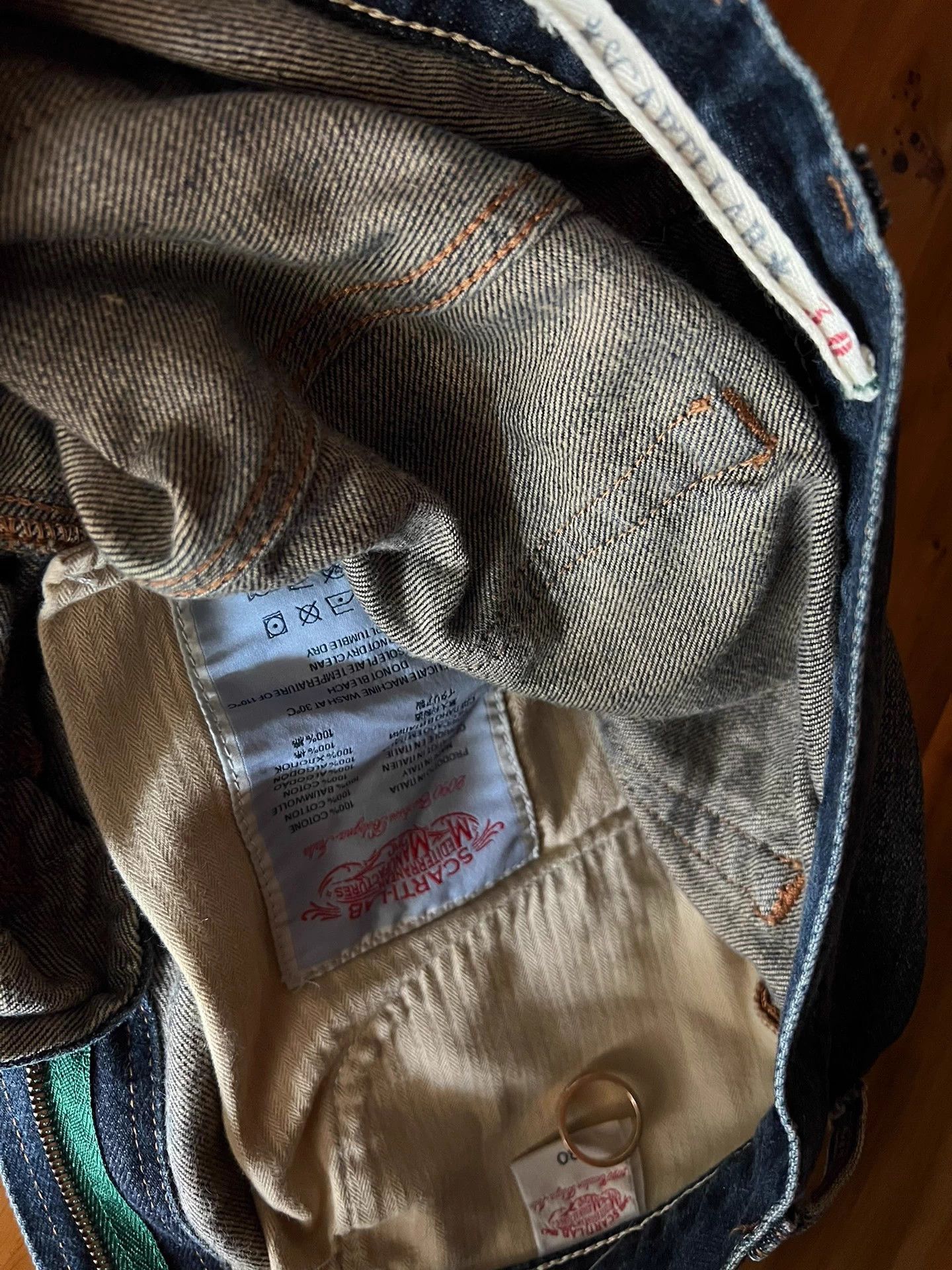 Scarti-Lab Scarti Lab Heavy Wash Mud Stain Distressed Selvedge Jeans Size US 26 / EU 42 - 8 Thumbnail