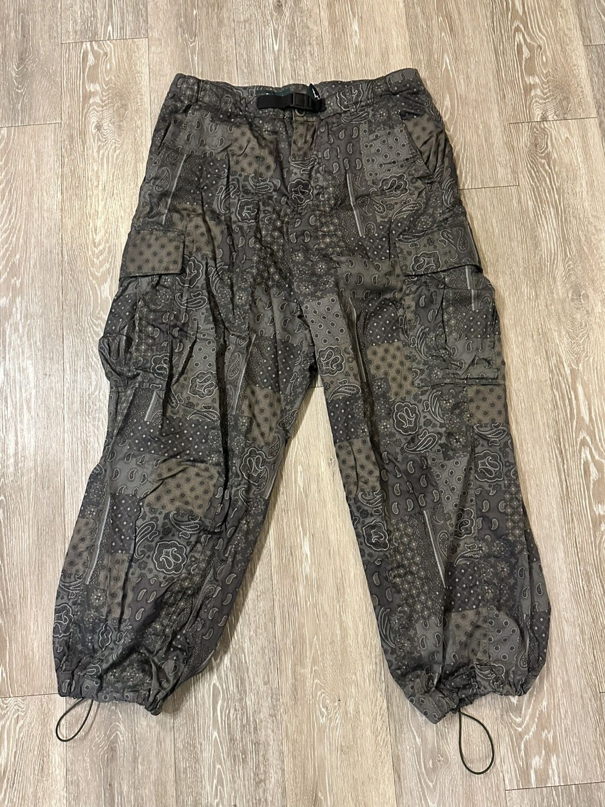 Afield Out Afield Out Green Paisley Cargo Pants Size US 32 / EU 48 - 7 Thumbnail