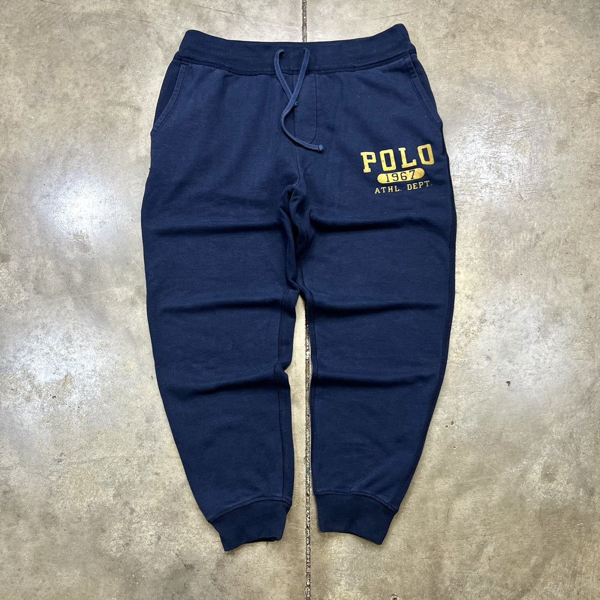 Polo Ralph Lauren × Ralph Lauren × Vintage Vintage Polo Ralph Lauren Athletic Dept. Jogger Sweatpants Size US 32 / EU 48 - 1 Thumbnail