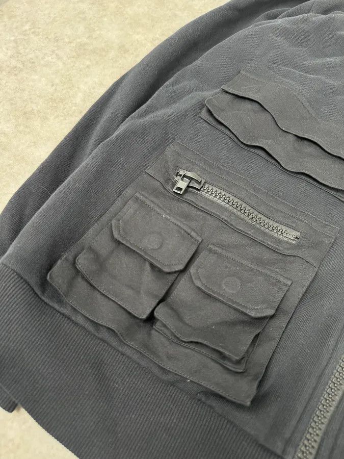 Givenchy SS2015 Givenchy Black Multi Pockets Cargo Zip-up Hoodie Size US M / EU 48-50 / 2 - 7 Thumbnail