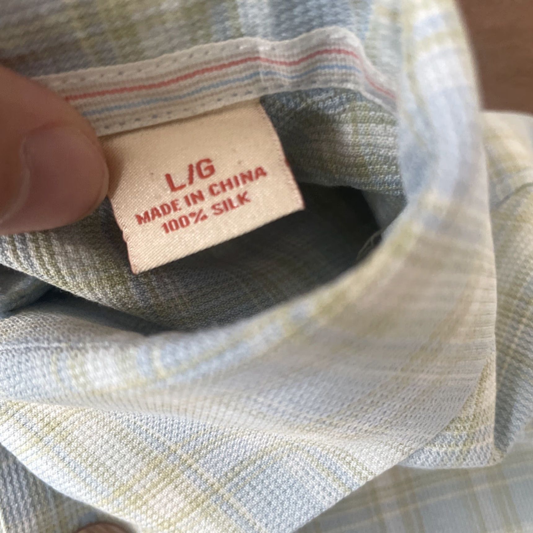 Tommy Bahama Tommy Bahama Shirt Mens Size L Silk Plaid Short Sleeve Button-Up Casual Beach Hawaiian Coastal Size US L / EU 52-54 / 3 - 4 Thumbnail