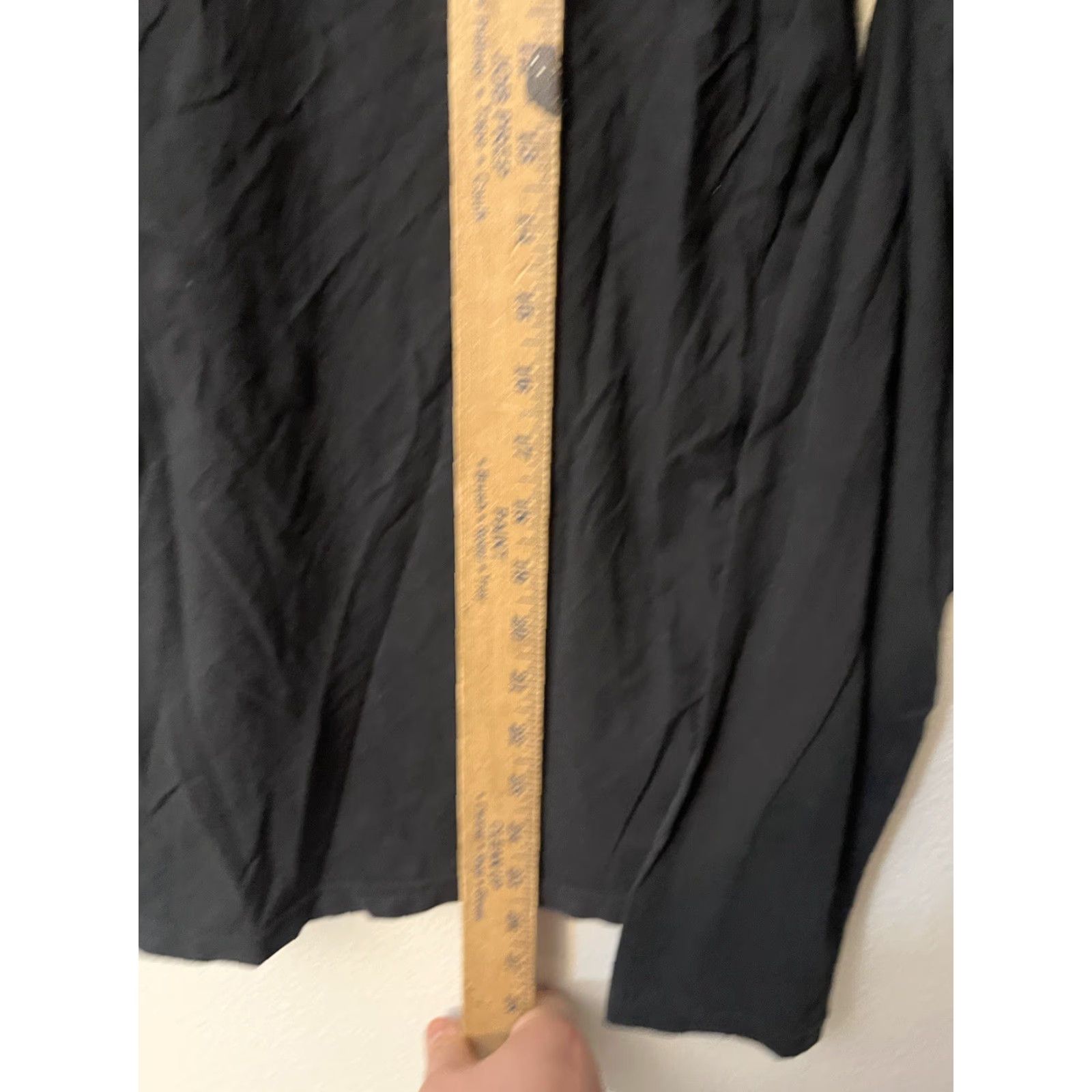 Guess VINTAGE Guess By Marciano Black Logo V Neck Long Sleeve Polo Top Womens M Black Polo V-Neck Long Sleeve Shirt Size M / US 6-8 / IT 42-44 - 4 Thumbnail