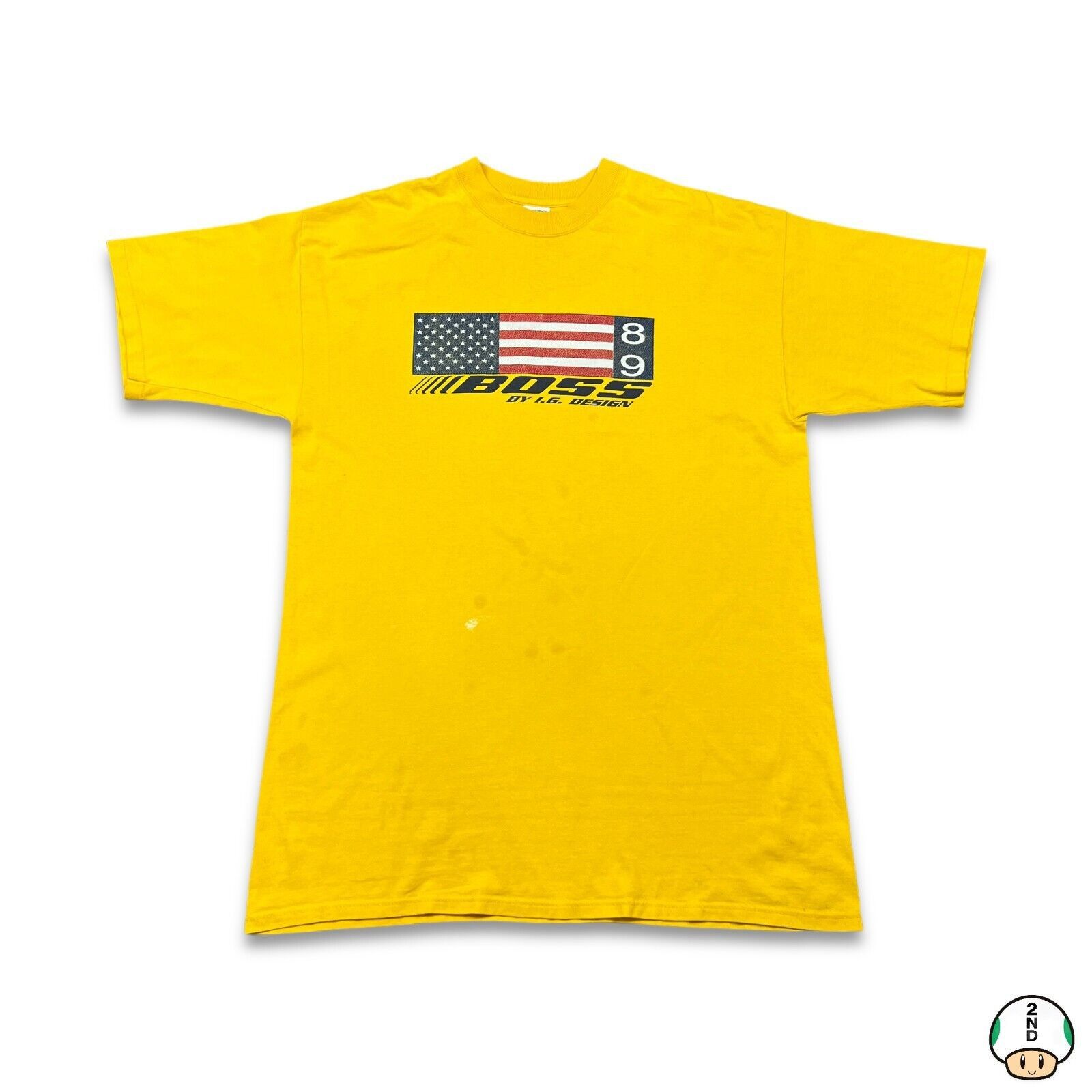 Vintage 90s Boss by IG Design T Shirt USA Graphic Short Sleeve Tee Size US XL / EU 56 / 4 - 1 Thumbnail