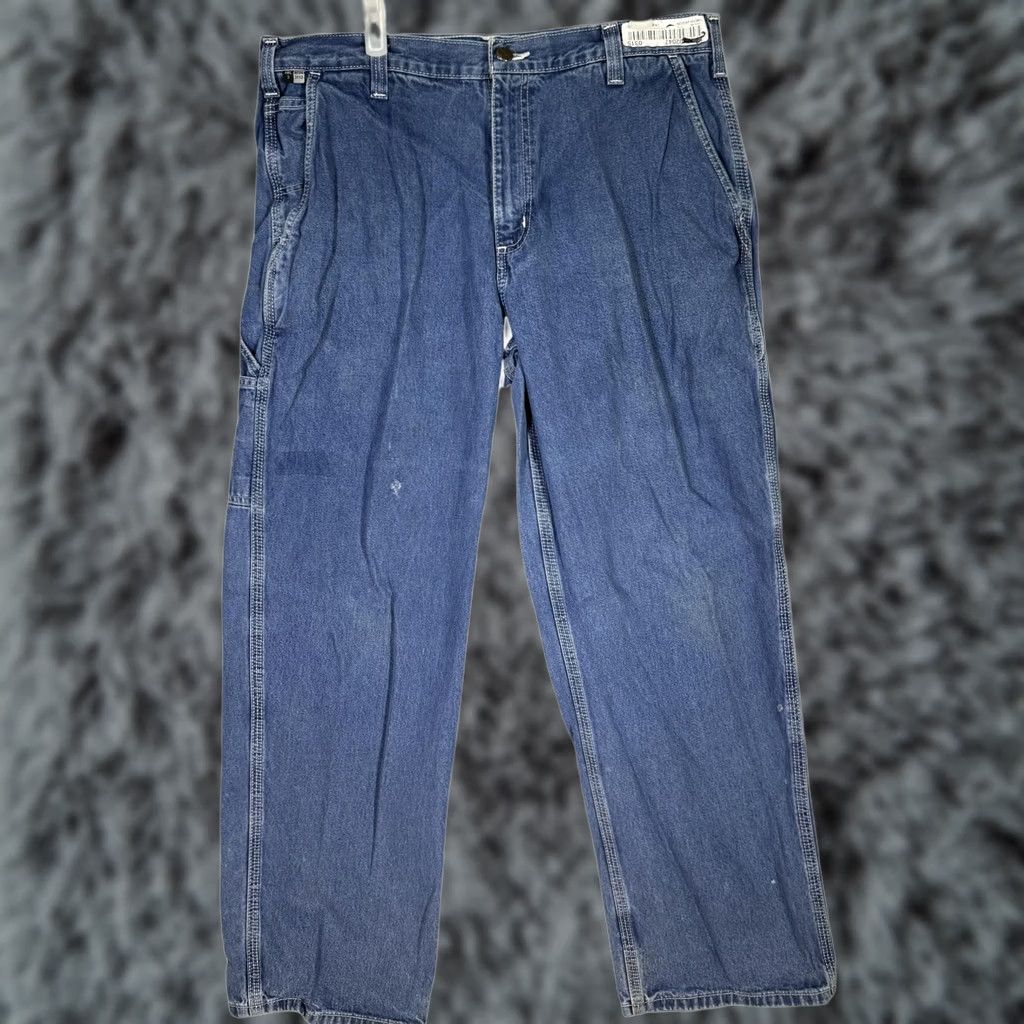 Carhartt VINTAGE Carhartt FR Jeans Mens 36x32 Arc Flash Workwear Denim Utility Pants 36x32 Mens Blue Denim Flame Resistant Size US 36 / EU 52 - 1 Thumbnail
