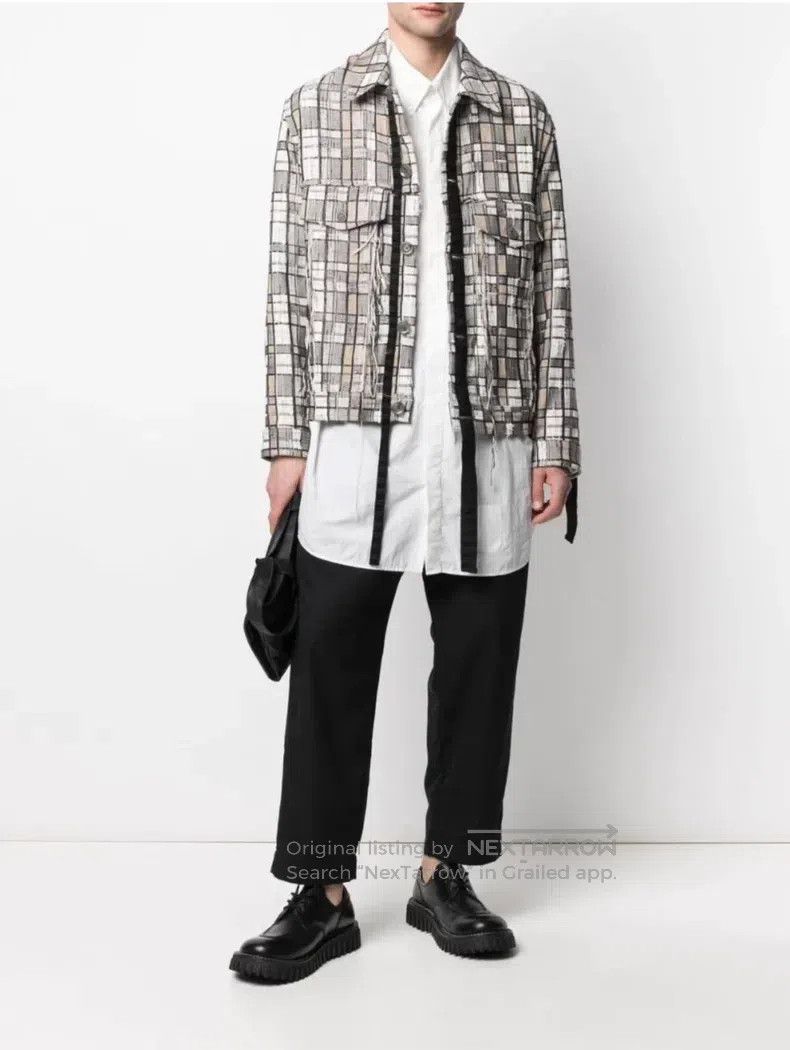 Song For The Mute Song For The Mute Gingham Woven Blazer Jacket Size US M / EU 48-50 / 2 - 9 Thumbnail