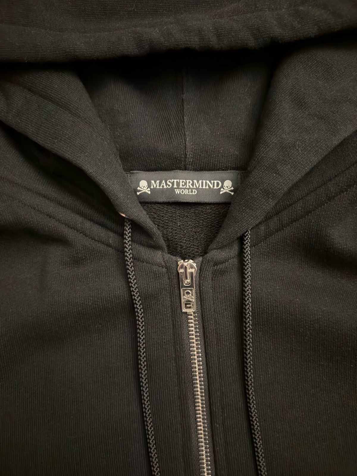 Mastermind World MASTERMIND WORLD Black Glass Beaded Full-Zip Hoodie Size US XL / EU 56 / 4 - 6 Thumbnail