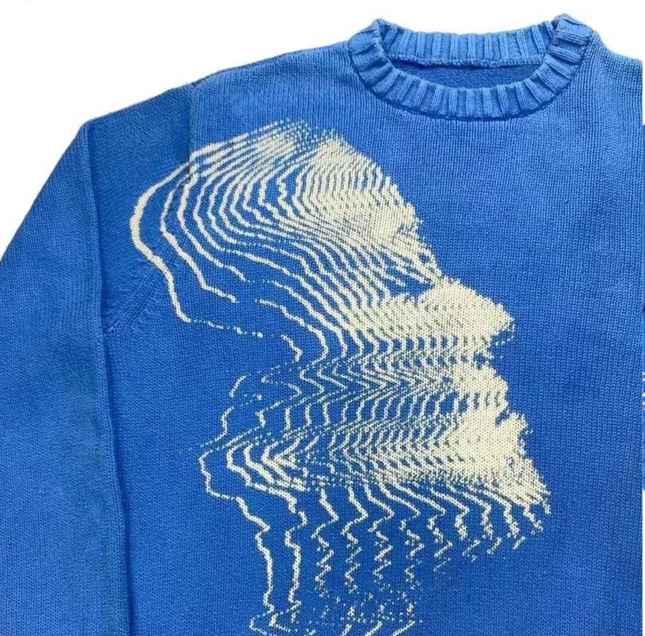 Vintage Vintage sweater with a girl's face Size US M / EU 48-50 / 2 - 2 Thumbnail