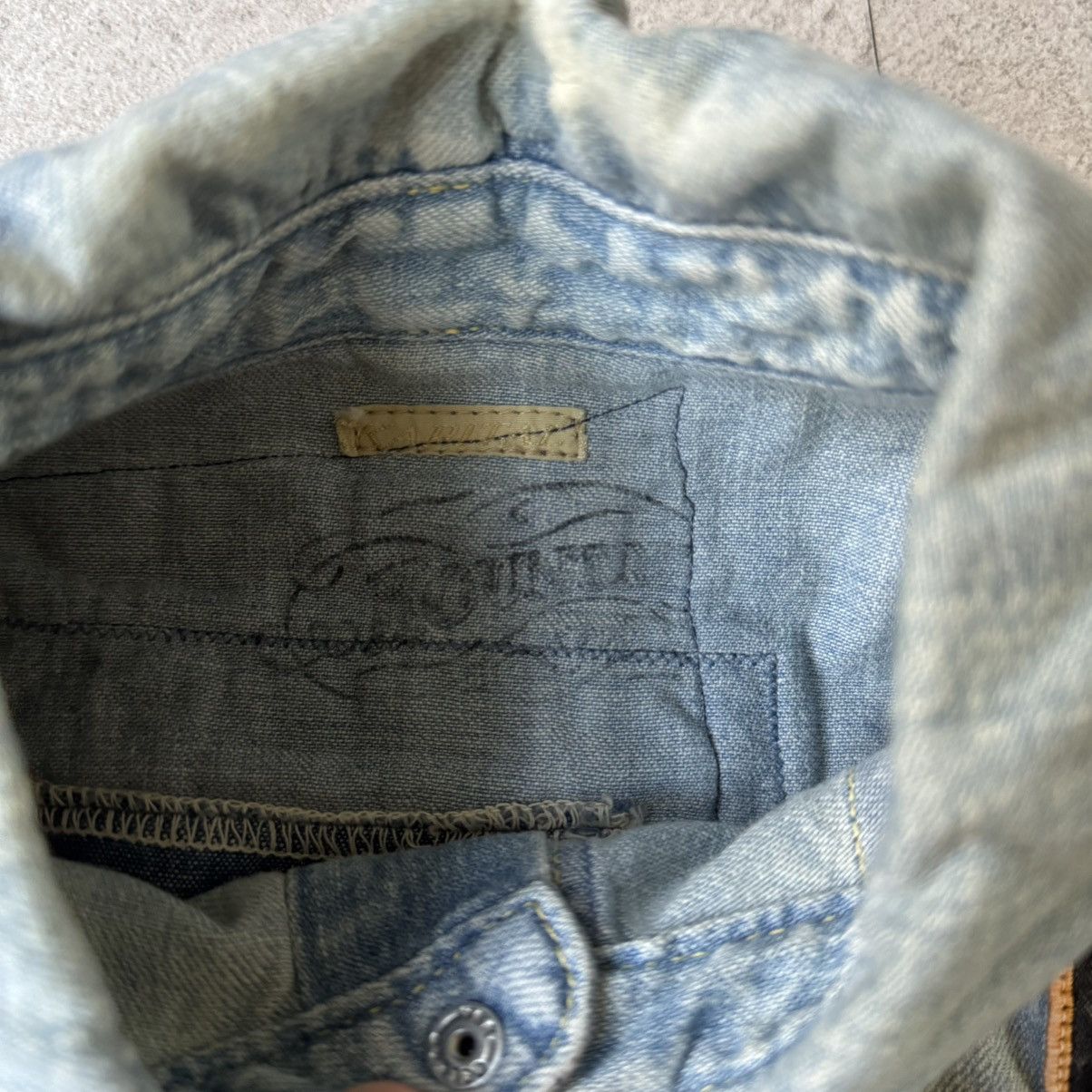 Kapital × Kapital Kountry Kapital Kountry Studed 1of1 BORO Patch Denim Shirts Size US L / EU 52-54 / 3 - 5 Thumbnail