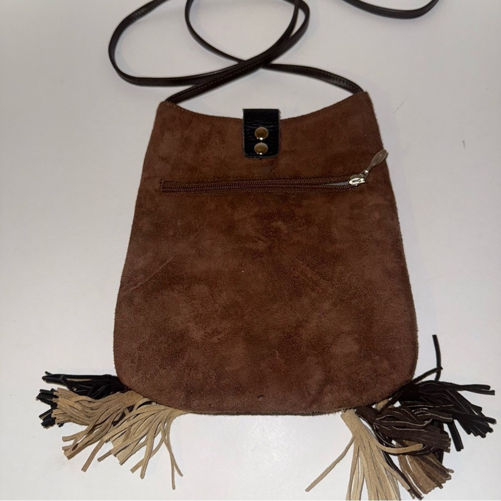Other PACCO kangaroo leatherPatchwork Crossbody Bag with Tassels Size ONE SIZE - 5 Thumbnail