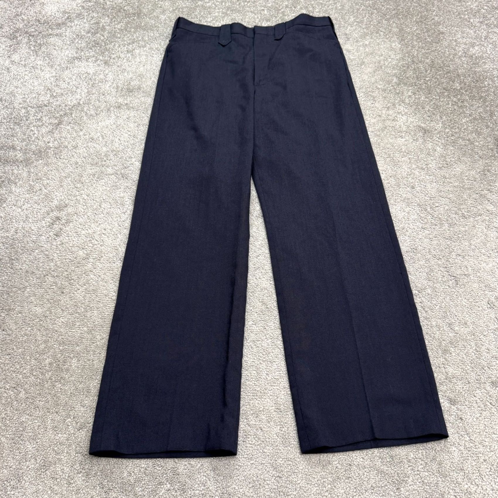 Farah VINTAGE Farah Dress Pants Women 32x29 Blue Wool Blend Polyester Straight Front 90s Retro Classic Mens Womens Size 24" / US 00 / IT 34 - 2 Thumbnail