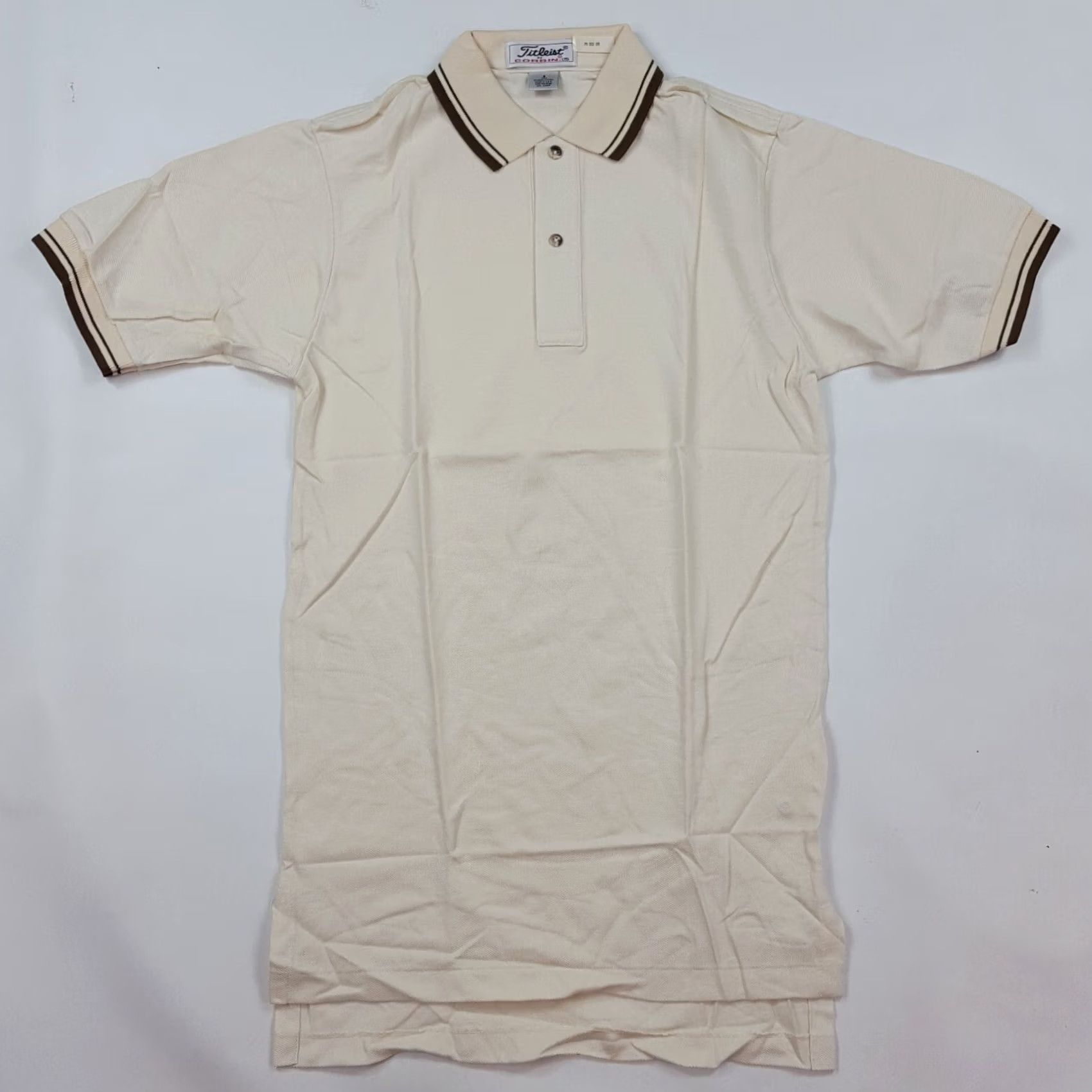 Titleist VINTAGE Titleist Golf Collared Men's S Pullover Cream Polo Shirt USA Made PGA Preppy 90s Casual Polo Shirt Mens Size US S / EU 44-46 / 1 - 2 Thumbnail