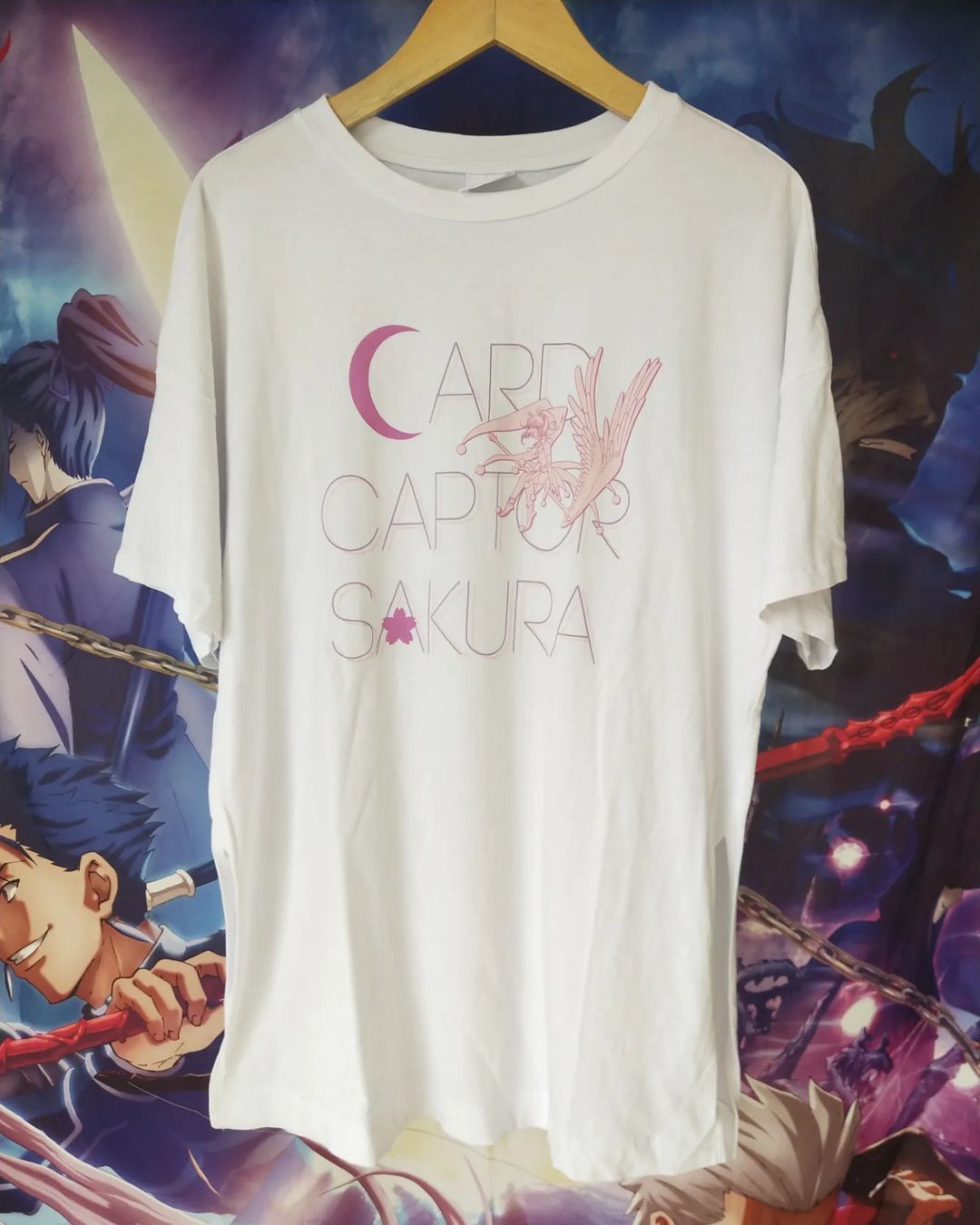 Anime Cardcaptor Sakura White Printed Anime Tees Size US L / EU 52-54 / 3 - 1 Thumbnail