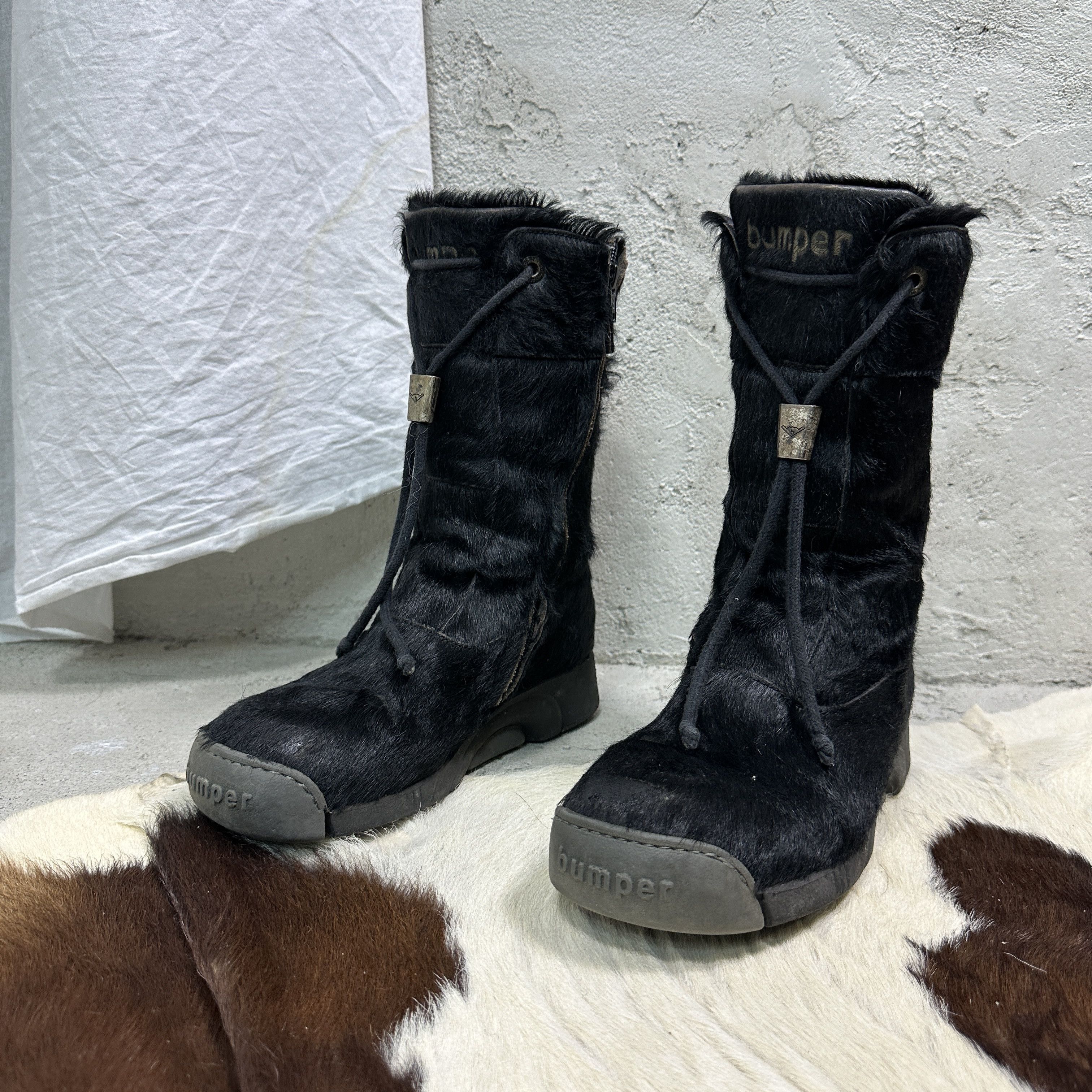 Vintage Vintage Leather Pony Hair Bumper Snowboots Y2K Size US 8 / IT 38 - 4 Thumbnail