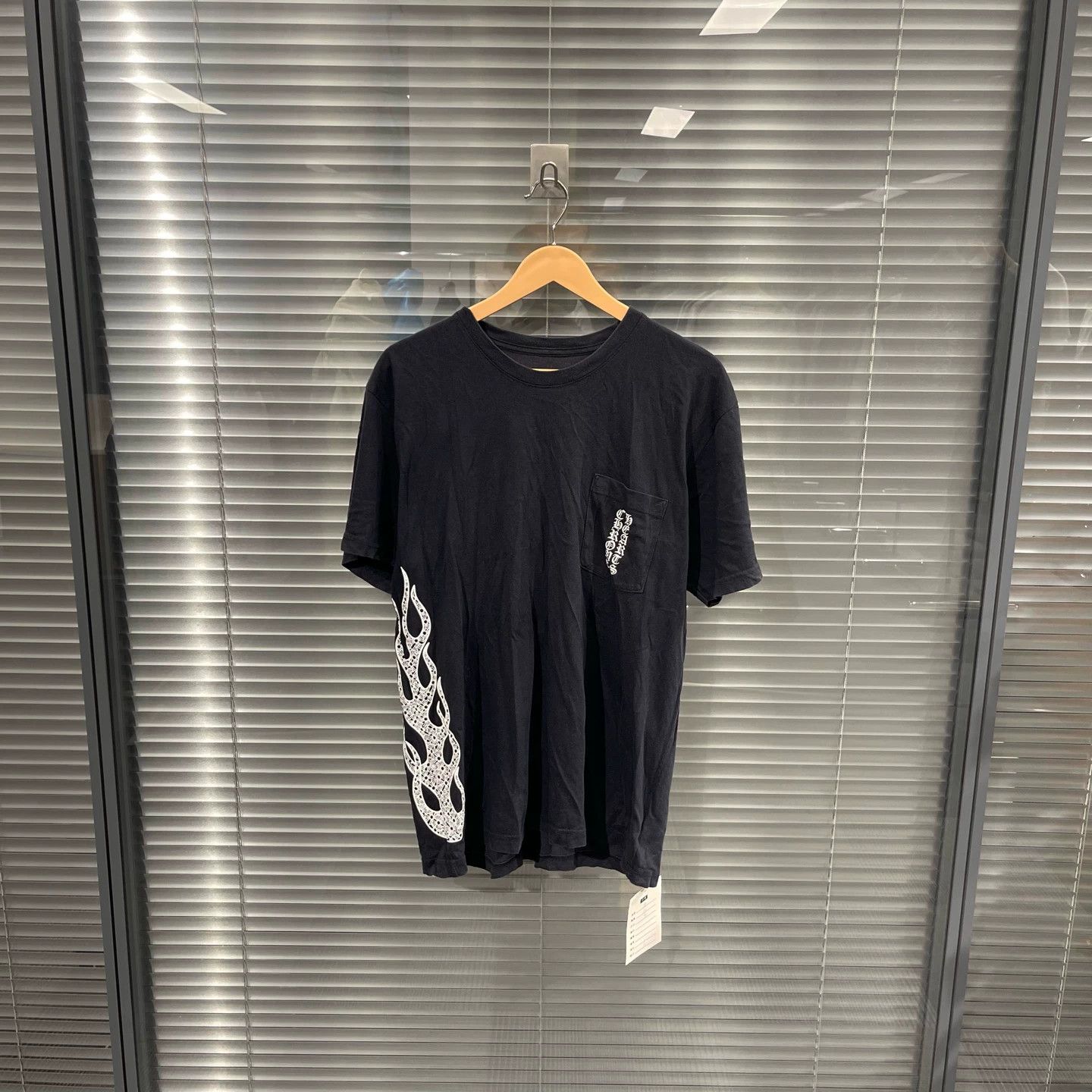 Chrome Hearts Chrome Hearts Black Flame Sanskrit Short Sleeve L Size US L / EU 52-54 / 3 - 1 Thumbnail