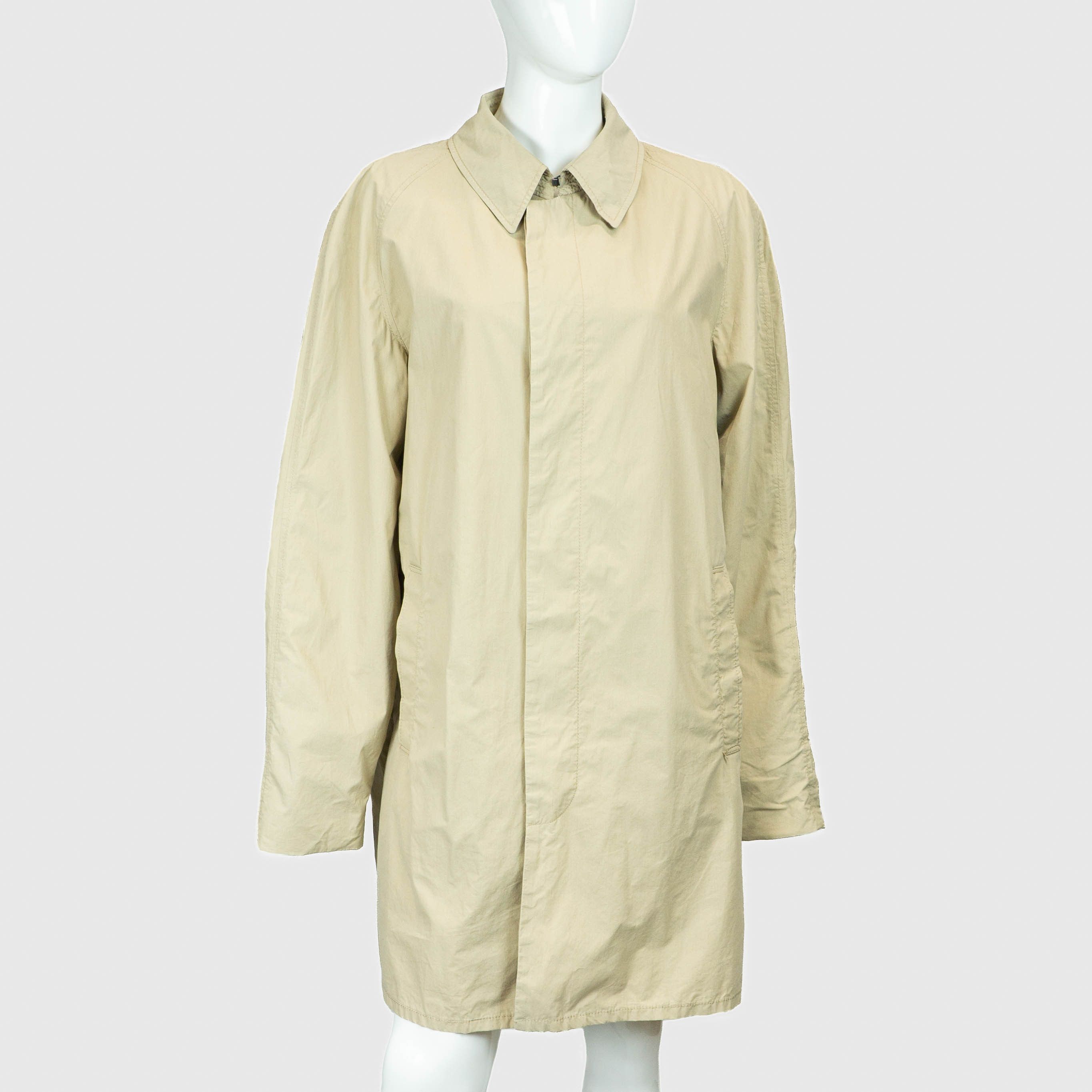 BURBERRY Beige Light Trench Coat Jacket Vintage 90s 00s