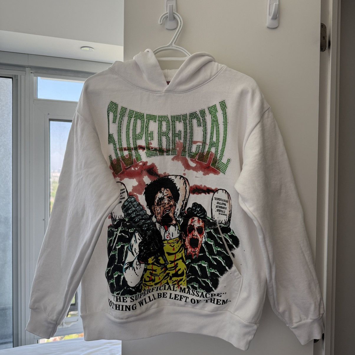 Other SUPERFICIAL Rhinestones Graphic Hoodie Size US M / EU 48-50 / 2 - 1 Thumbnail