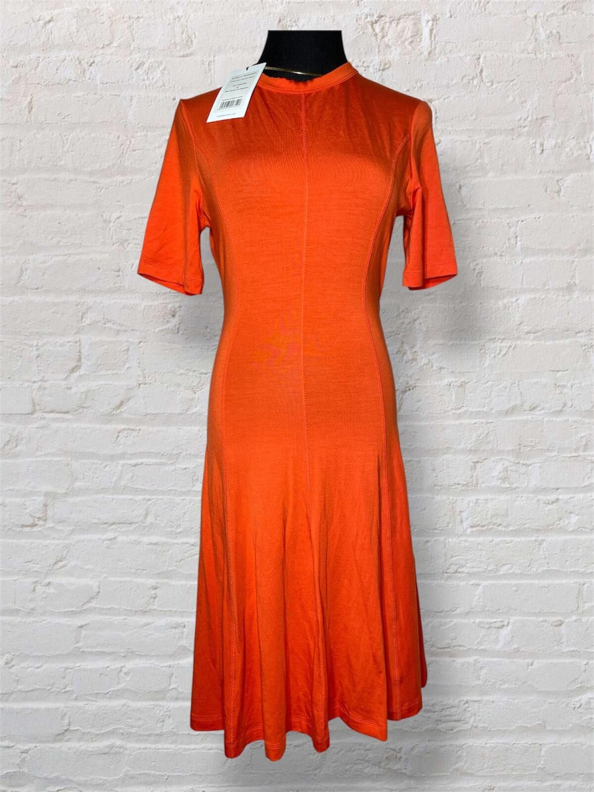 Other Ninety Percent Burnt Orange Knit Midi Dress Sz S Minimalist Size S / US 4 / IT 40 - 1 Thumbnail