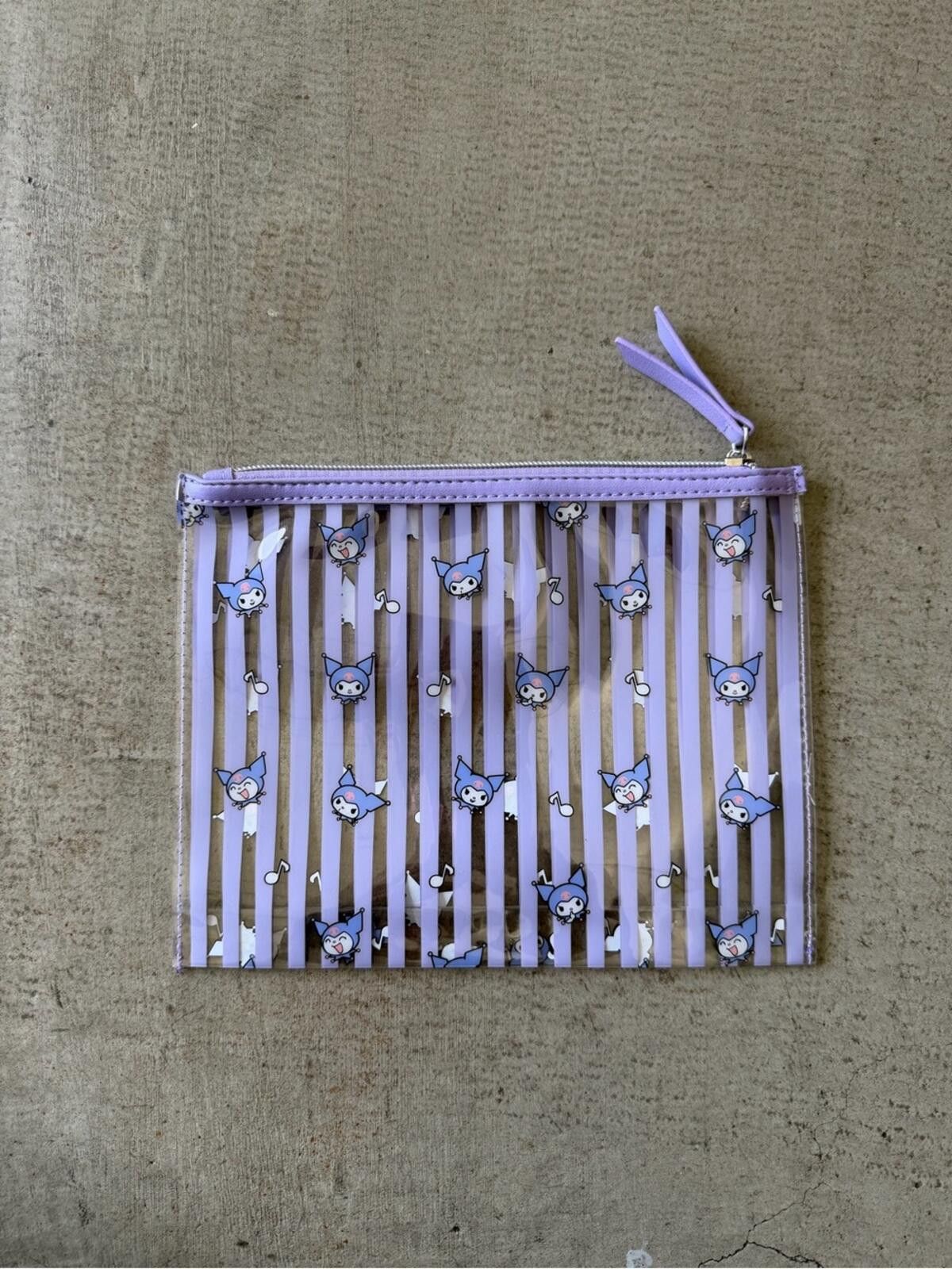 Other Sanrio Kuromi Lavender and White Striped Cosmetic Pouch Size ONE SIZE - 4 Thumbnail