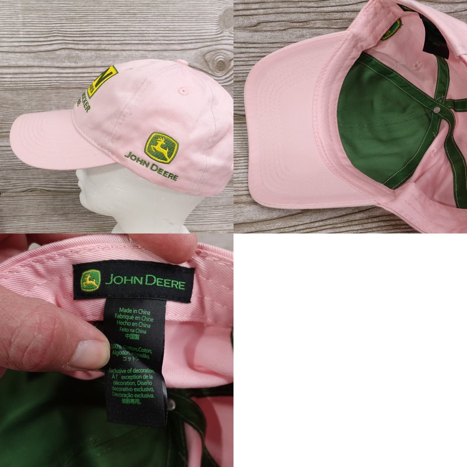 John Deere JOHN DEERE SYDENSTRICKER NOBBE ONE SIZE PINK ADJUSTABLE BASEBALL HAT CAP Size ONE SIZE - 8 Thumbnail