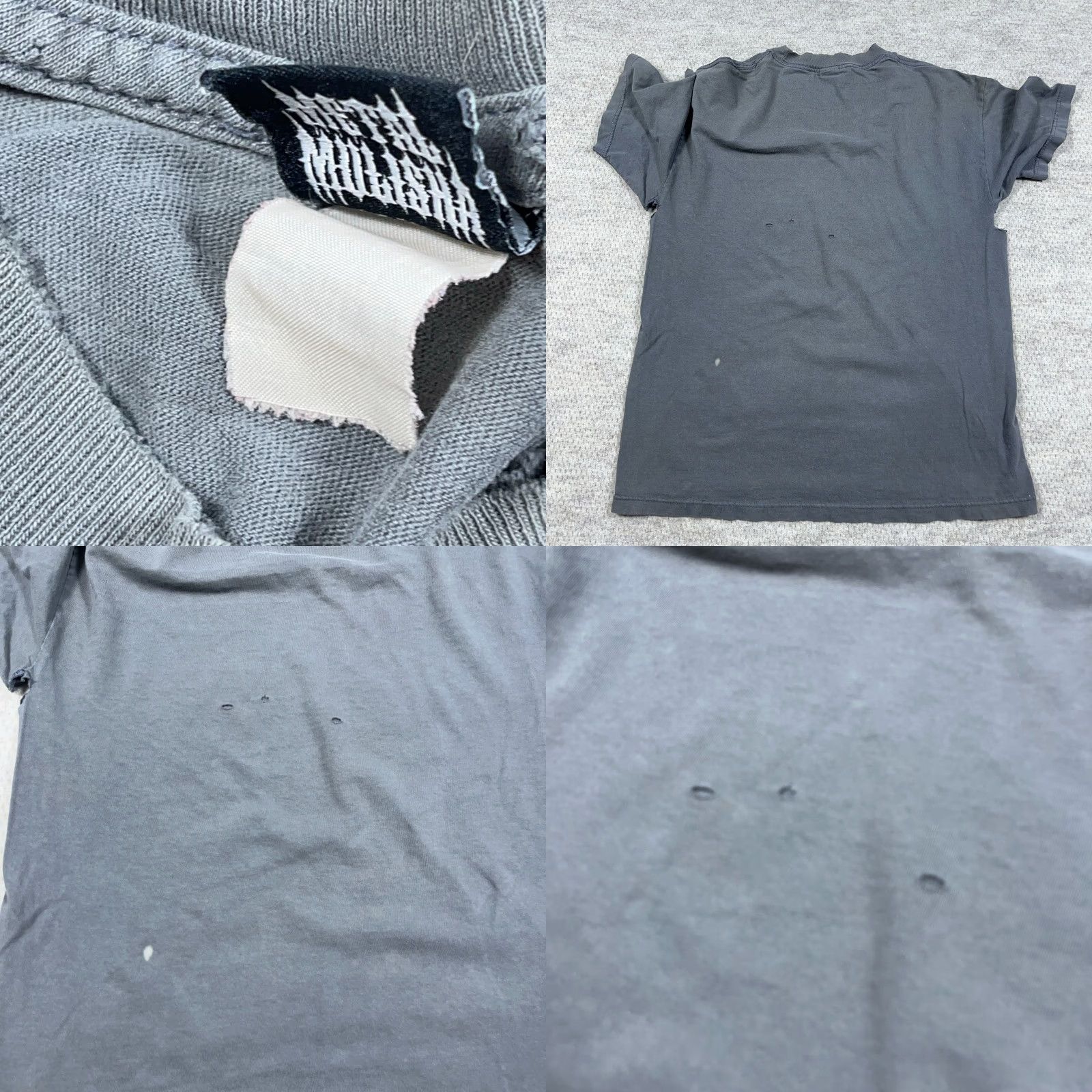 Metal Mulisha VINTAGE Metal Mulisha Shirt Men Large Gray Tee Thrashed Grunge Destroyed MMA Shirt Size US L / EU 52-54 / 3 - 9 Thumbnail