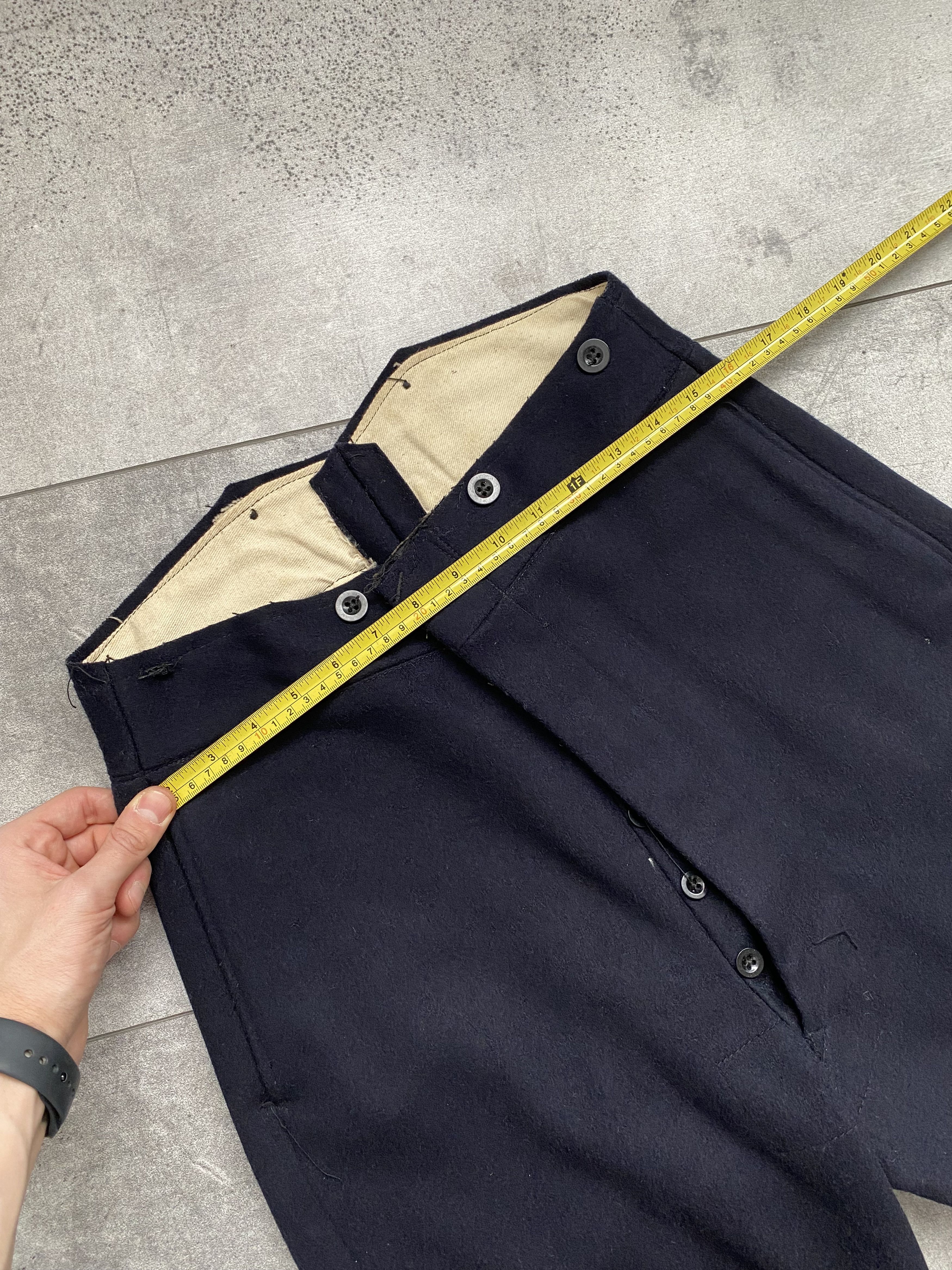 Vintage Vintage 1940s WW2 British Army Battledress Serge Wool Pants Size US 36 / EU 52 - 15 Thumbnail