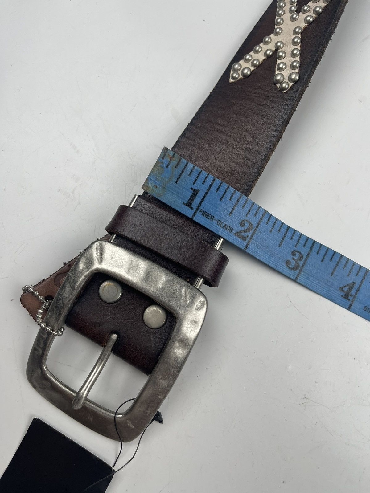 Japanese Brand studded skulls leather belt tc11 Size 38 - 8 Thumbnail