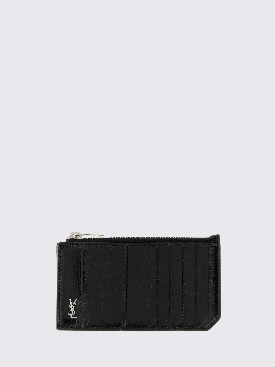 Saint Laurent Paris Saint Laurent Wallet Men Black Size ONE SIZE - 1 Thumbnail
