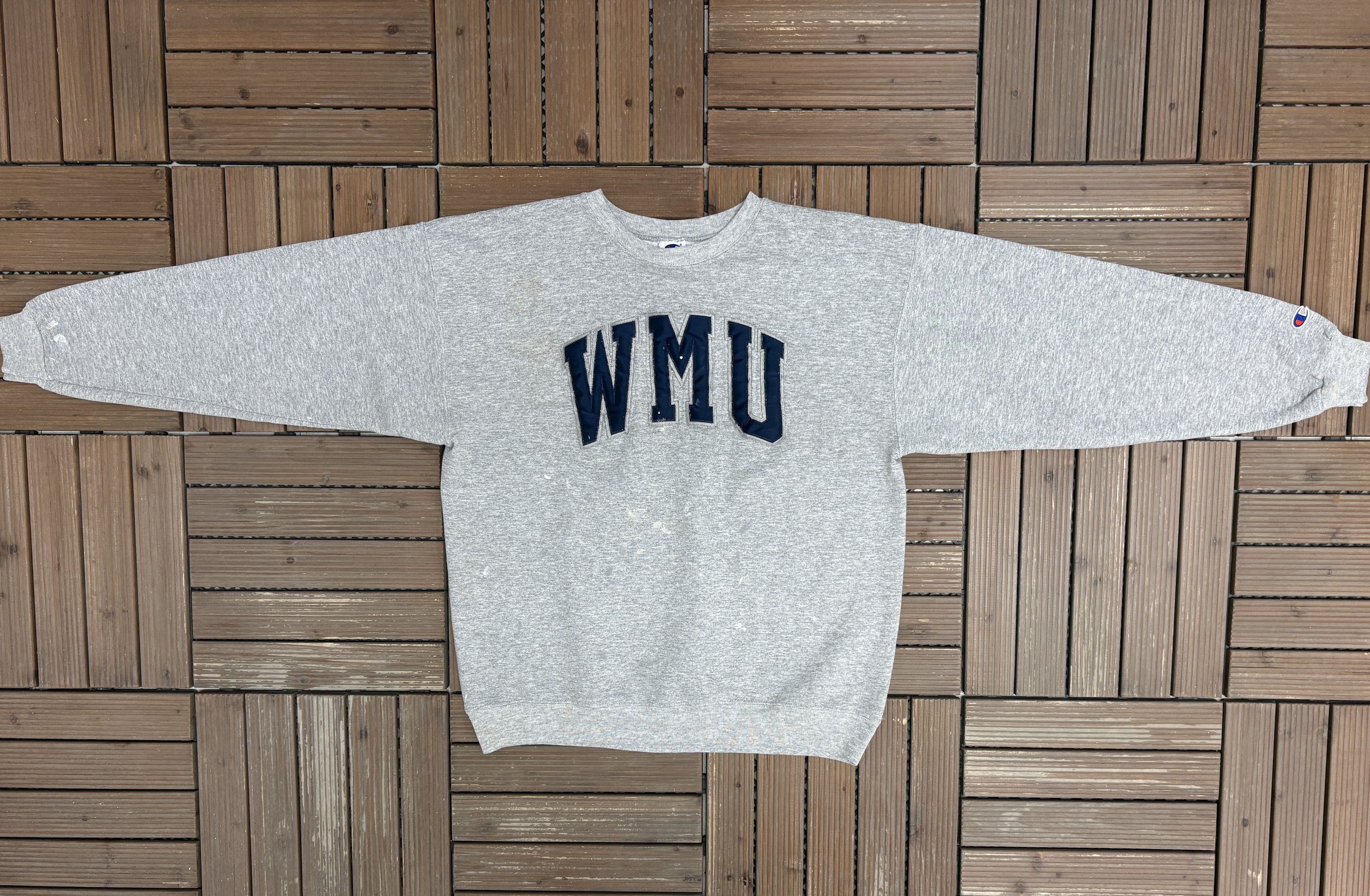 Champion Western Michigan Broncos Vintage Grey Crewneck Sweater Size US M / EU 48-50 / 2 - 4 Thumbnail