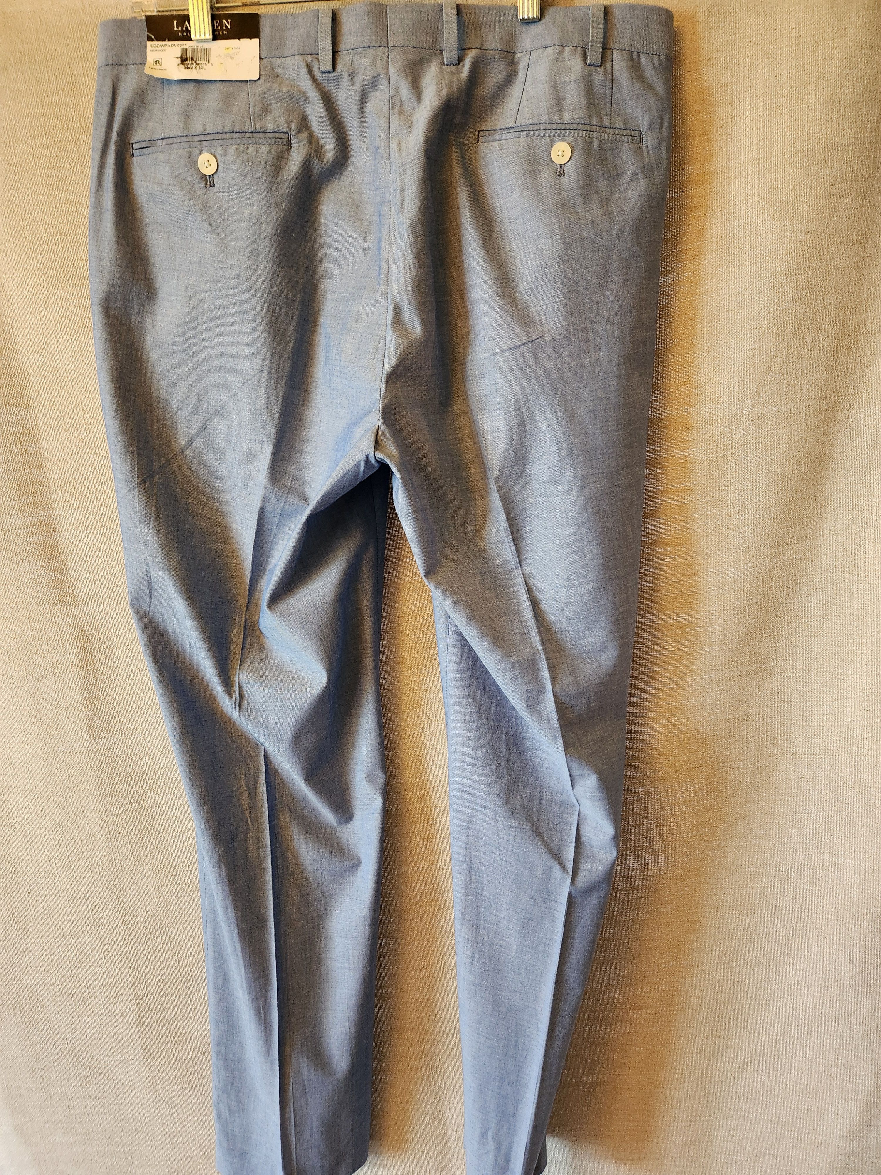 Lauren Ralph Lauren NWT Men's 100% Cotton Flat Front Pants Size US 36 / EU 52 - 2 Thumbnail