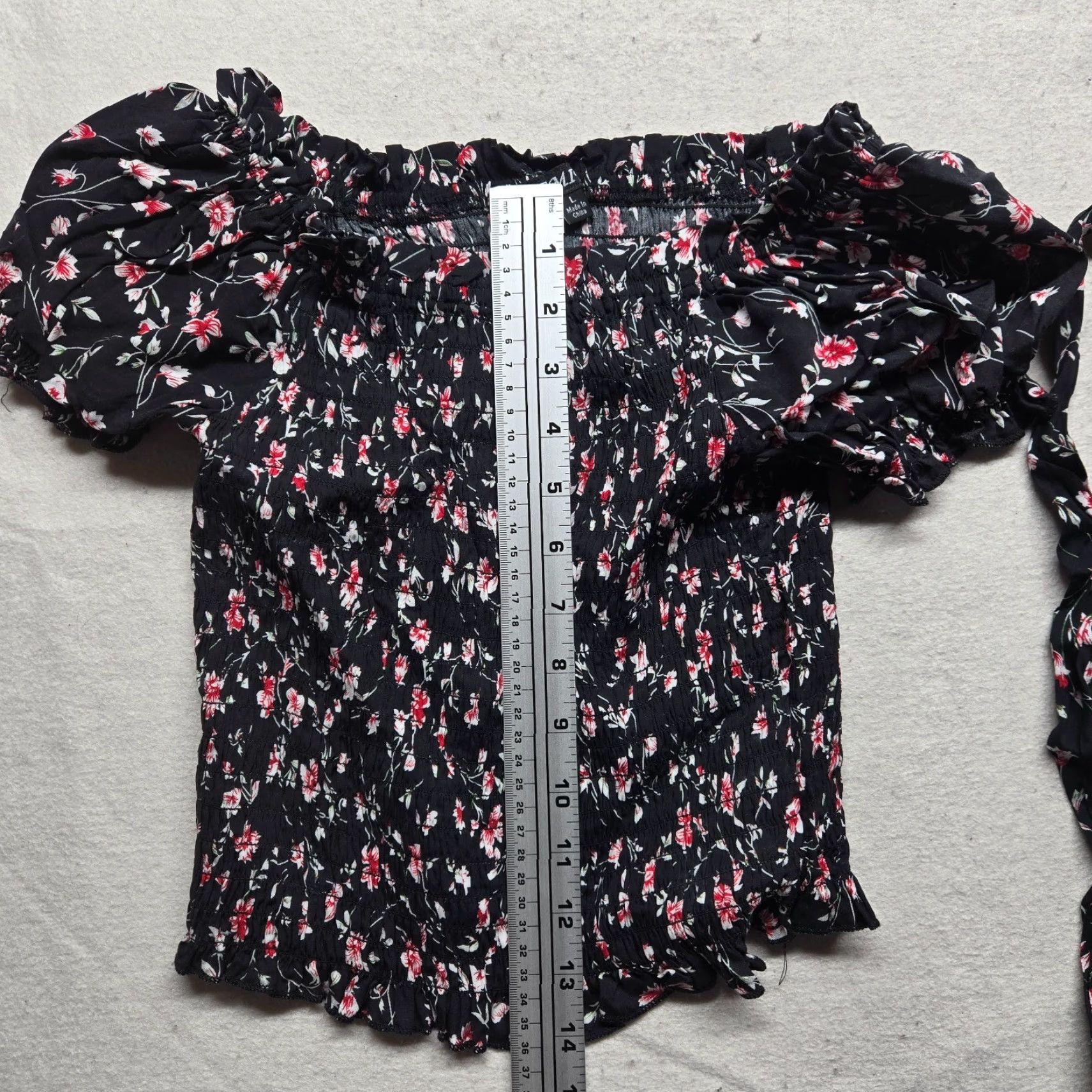 Vintage Shirt Set 2 Piece Top Shorts Floral Flower SUPER Stretch Adult Women's L Size L / US 10 / IT 46 - 7 Thumbnail