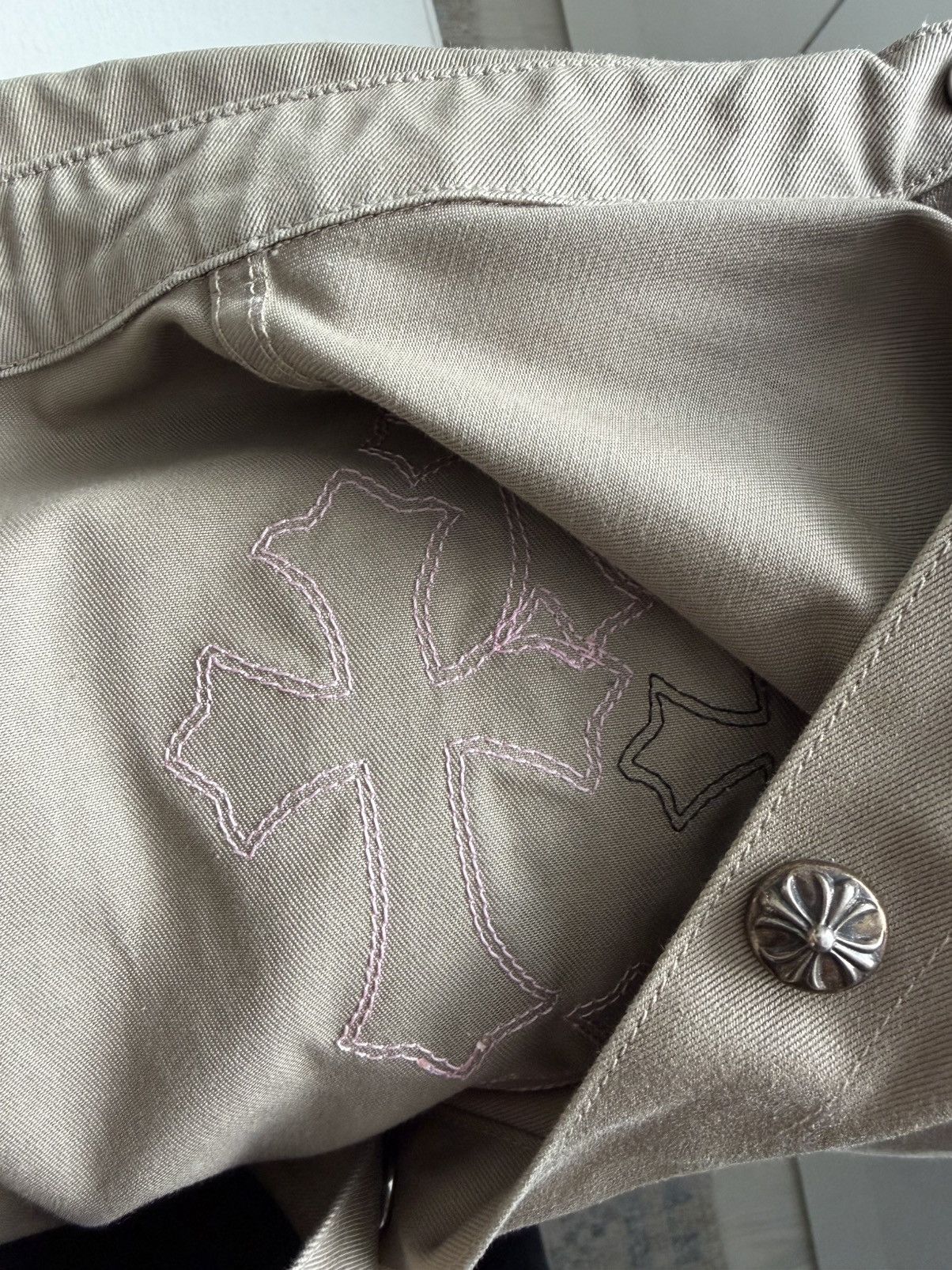 Chrome Hearts Chrome Hearts Tan Work Dog w. Pink & Checkered Cross Patches Size US XL / EU 56 / 4 - 7 Thumbnail
