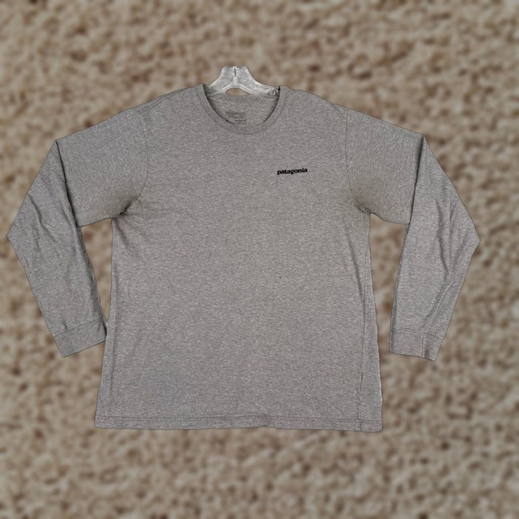 Patagonia Patagonia Shirt Men M Gray Long Sleeve Cotton Logo P-6 Fitz Roy Logo All Seasons Breathable 90s? Size US M / EU 48-50 / 2 - 1 Thumbnail
