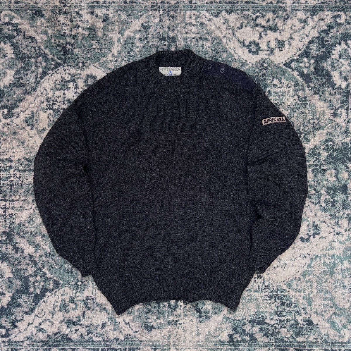 Avirex vintage avirex pilot usa knit sweater Size US XL / EU 56 / 4 - 1 Thumbnail