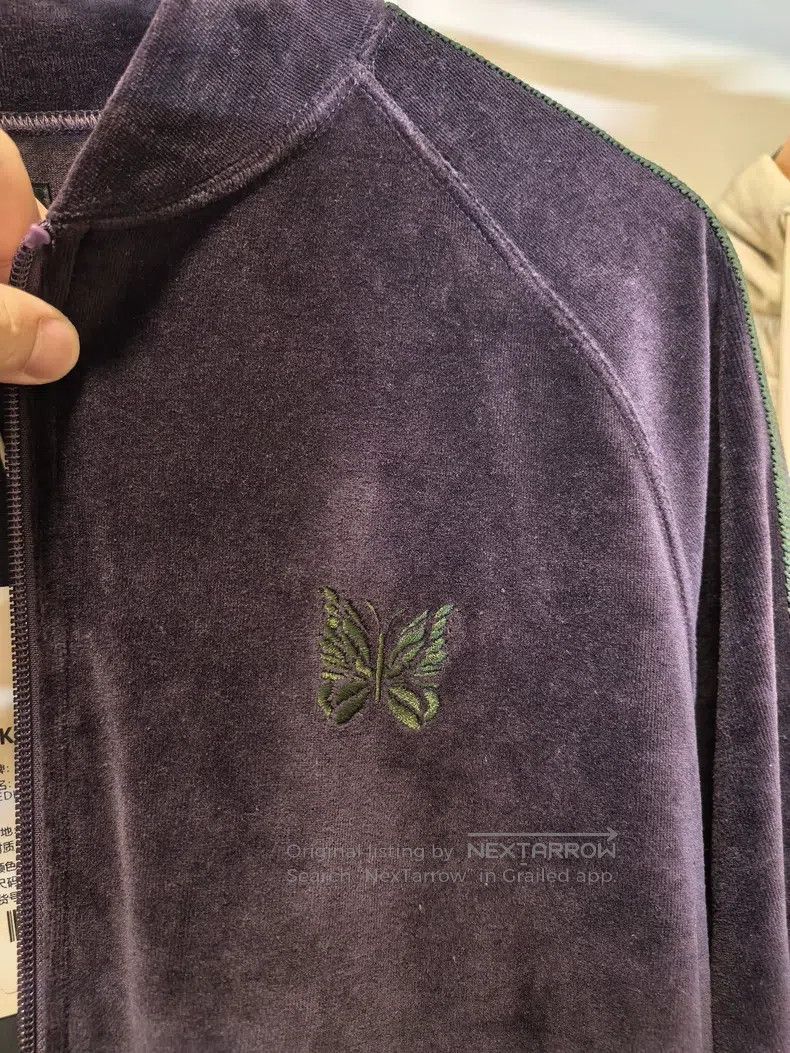 Needles Needles Butterfly velvet purple green coat Size US M / EU 48-50 / 2 - 7 Thumbnail