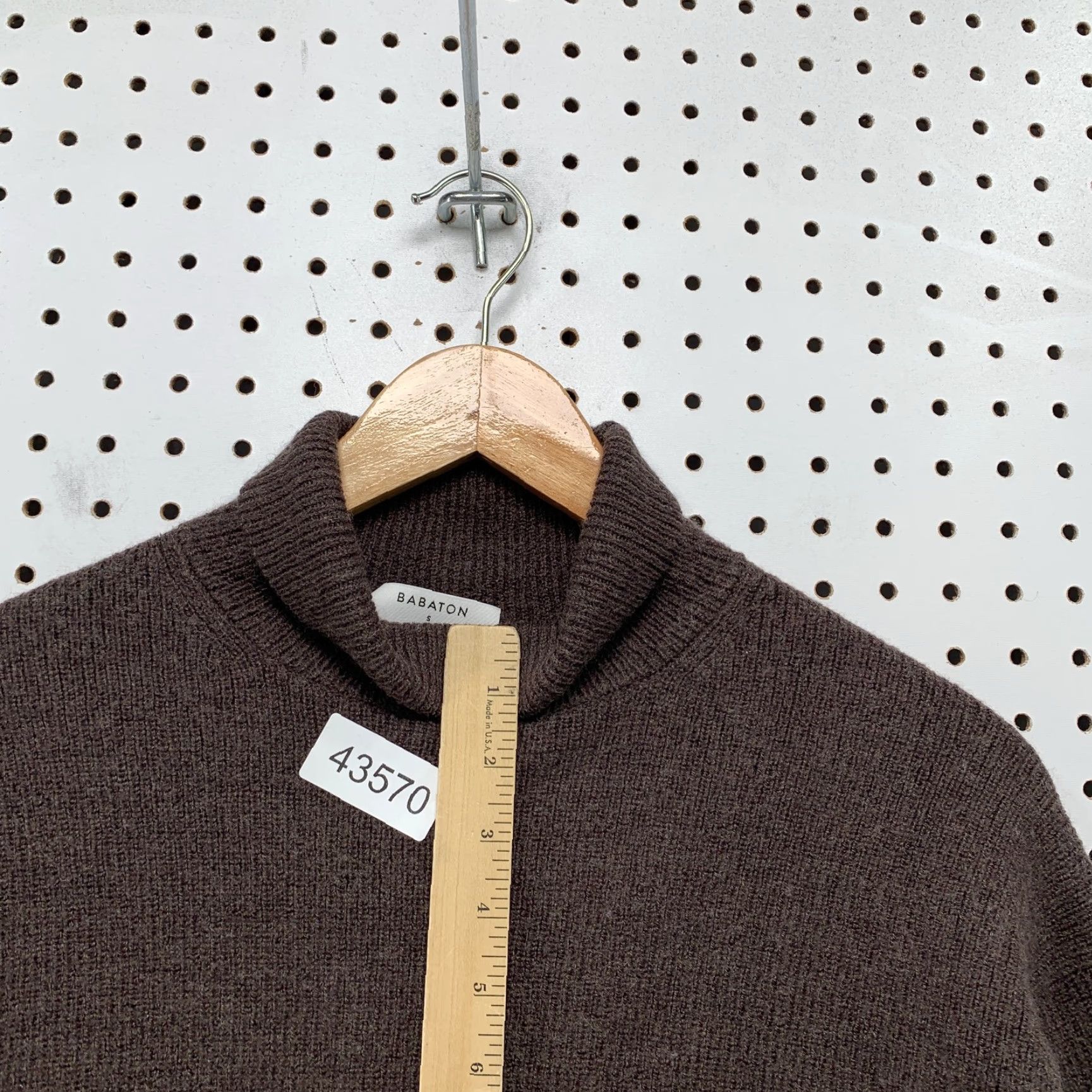 Vintage Babaton Merino Wool Turtleneck Sweater Brown Womens Large Pullover Long Sleeve Adult Regular Size Large Brown Kontemporary? Size L / US 10 / IT 46 - 7 Thumbnail