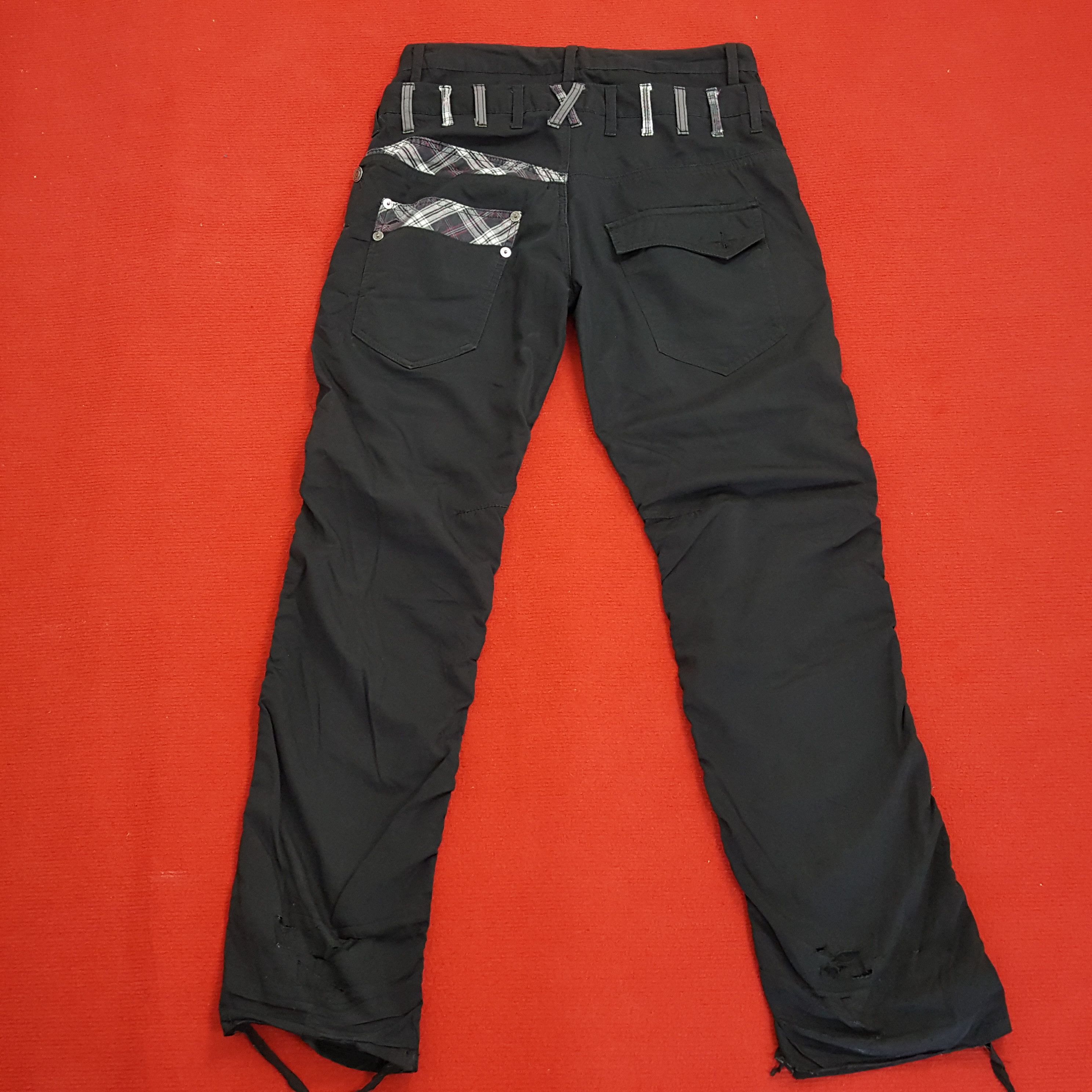 Vintage Nylaus Jeans Double Waist Style Rock Punk Streetwear Pants Size US 32 / EU 48 - 4 Thumbnail