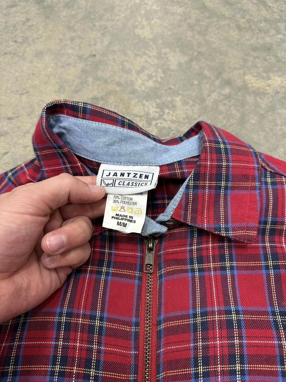 Jantzen Vintage 90s Jantzen Red Plaid Harrington Jacket Size Medium Size US M / EU 48-50 / 2 - 4 Thumbnail