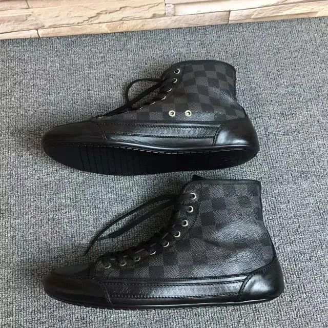Louis Vuitton Louis Vuitton Black High-Top Fashion Sneakers -2508 Size US 8 / EU 41 - 4 Thumbnail