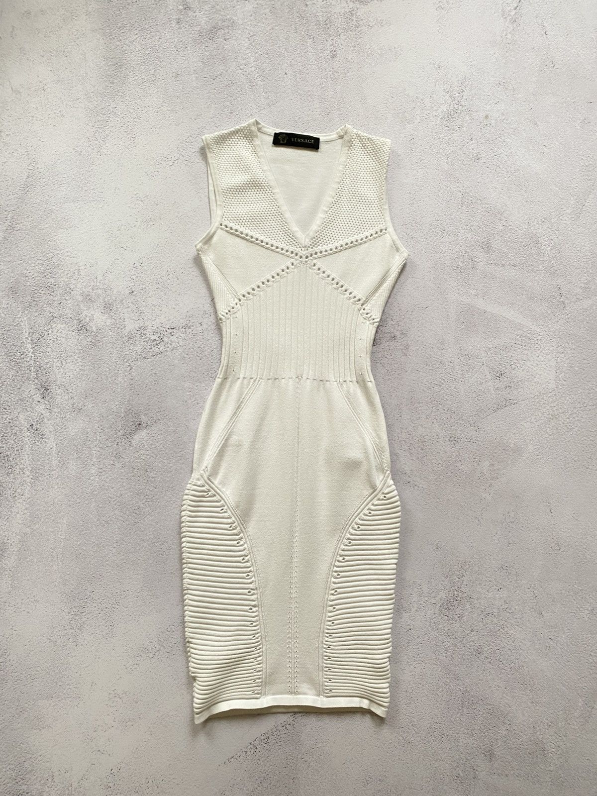 Versace Gianni Versace dress knitted from new collections v-neckline Size XS / US 0-2 / IT 36-38 - 6 Thumbnail