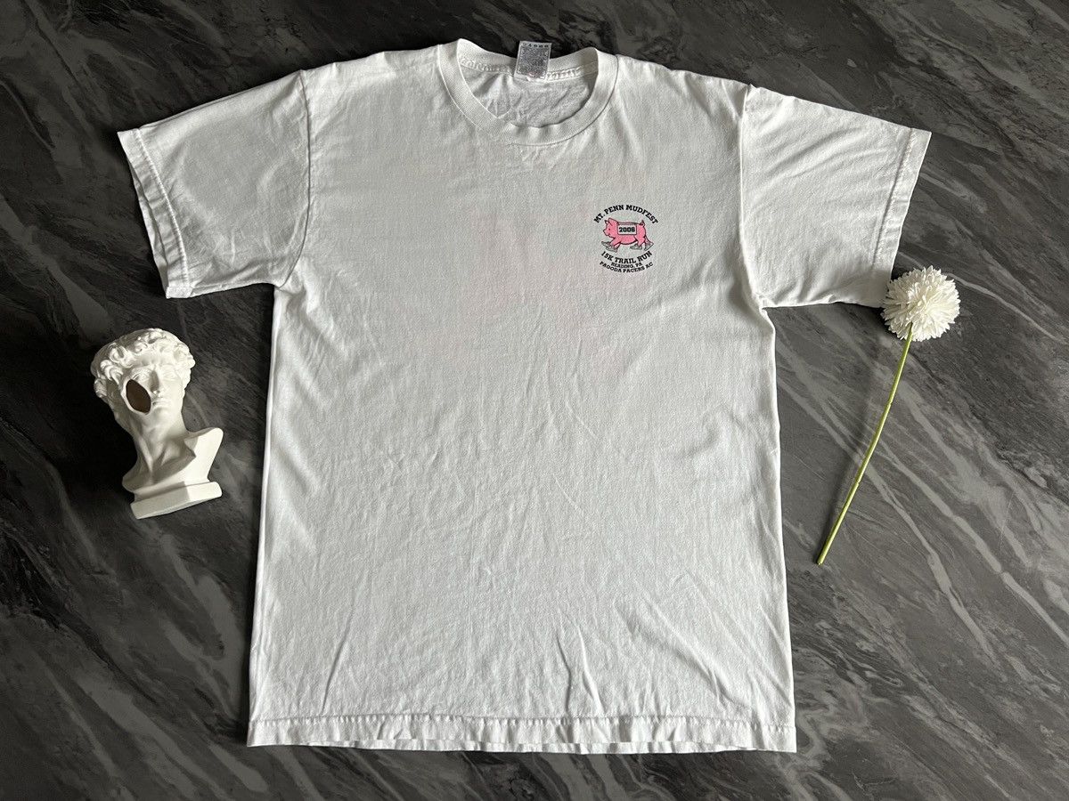 Vintage Vintage : MT.PENN MUDFEST 15k Trail Run Piggy Pagoda Size US M / EU 48-50 / 2 - 2 Thumbnail